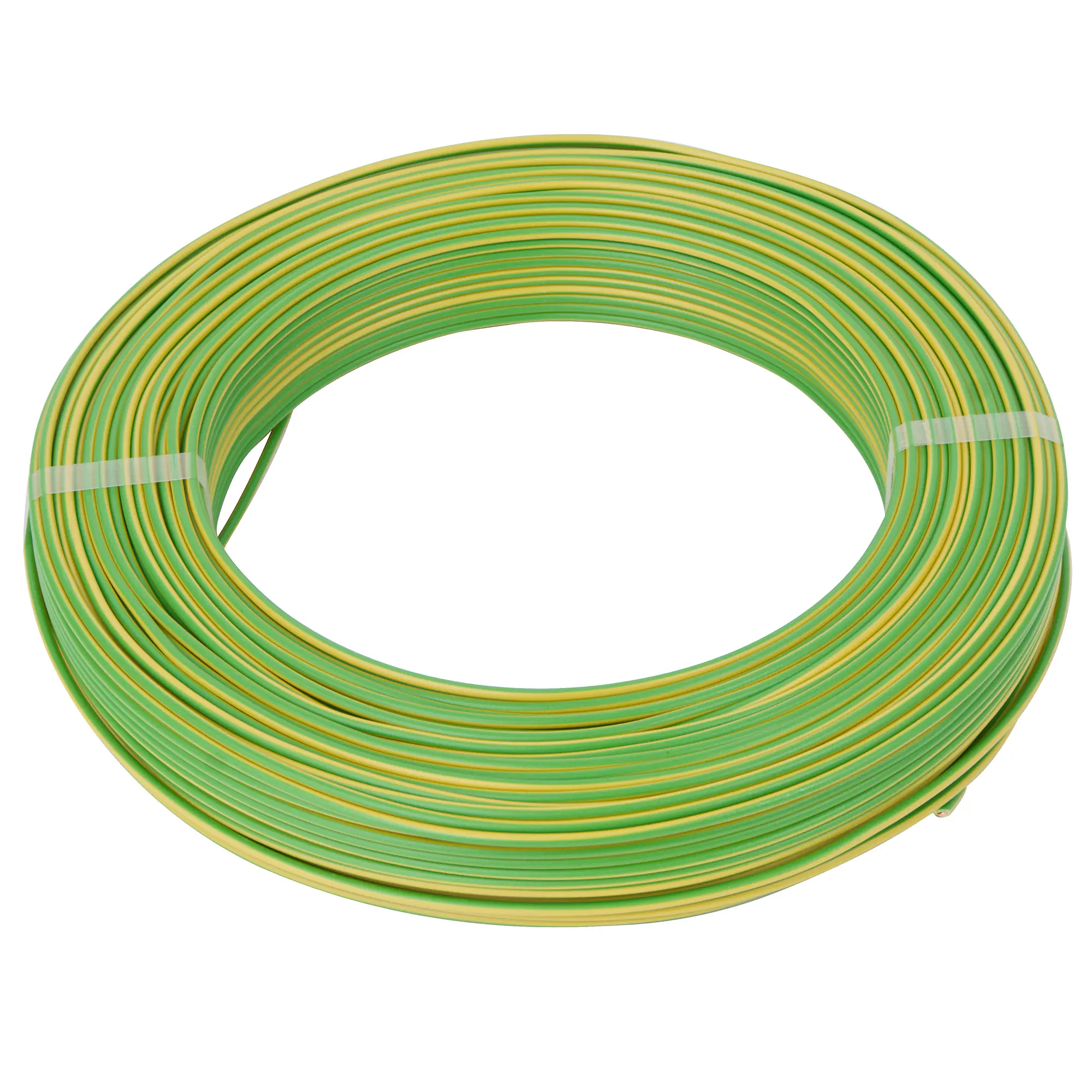 PVC-Aderleitung H07V-U 1,5 - 100 Meter, grün/gelb