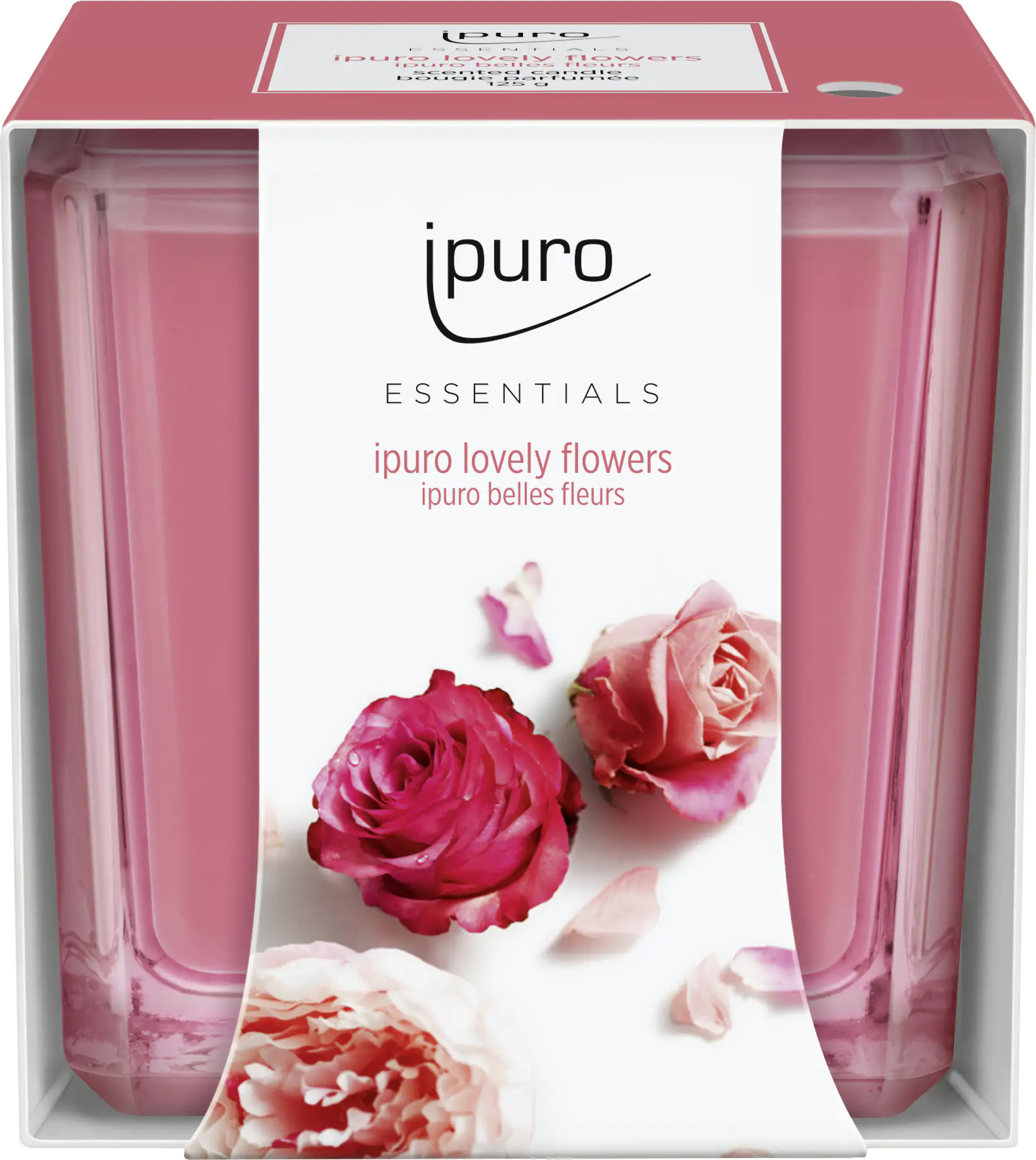 4051281982482 ipuro ESSENTIALS Duftkerze Lovely Flowers 125 g