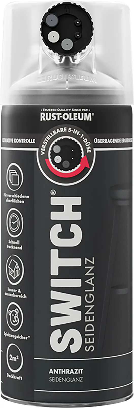 Rust-Oleum Sprühlack Switch 400 ml anthrazit seidenglanz