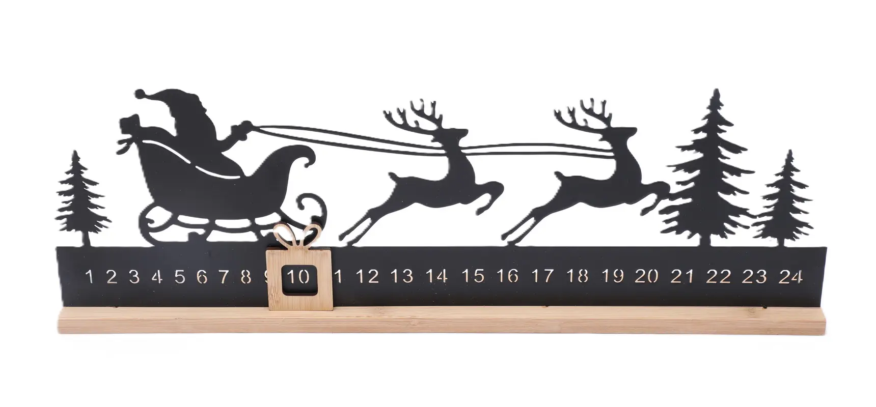 TrendLine Deko Weihnachts-Countdown 49,5 x 16,5 cm 