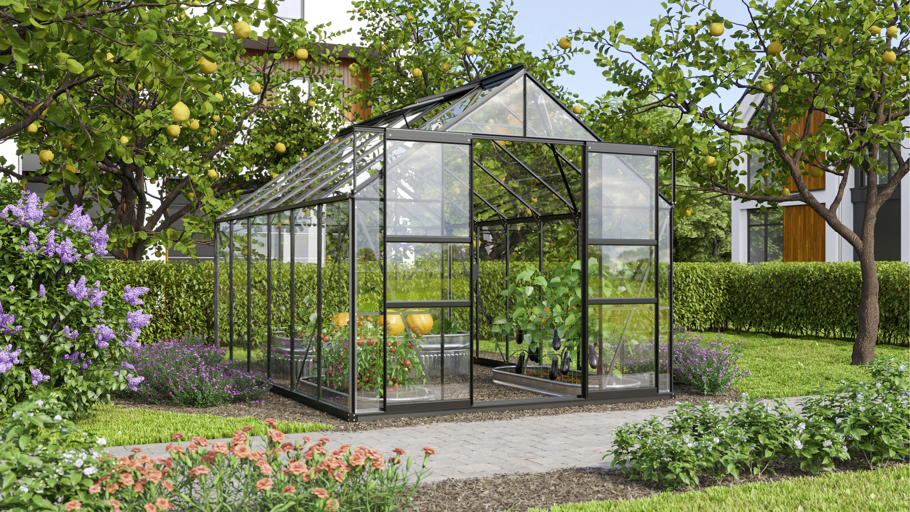 Vitavia Gewächshaus Mars 9900 254 x 379 cm 3 mm Sicherheitsglas Vitavia Gewächshaus Mars 9900 254 x 379 cm 3 mm Sicherheitsglas