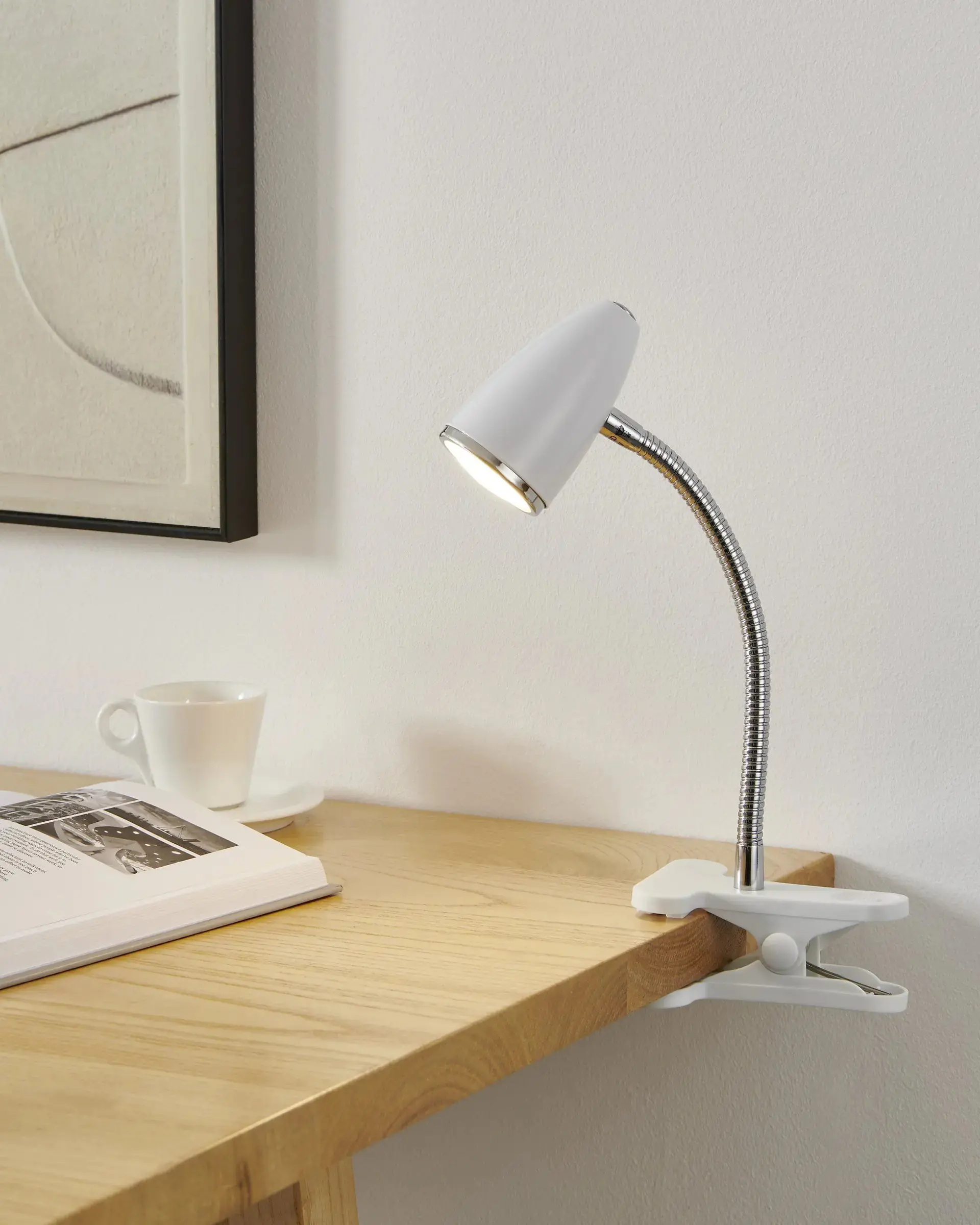 Eglo Klemmleuchte Riccio 1 GU10 weiß chrom Stahl