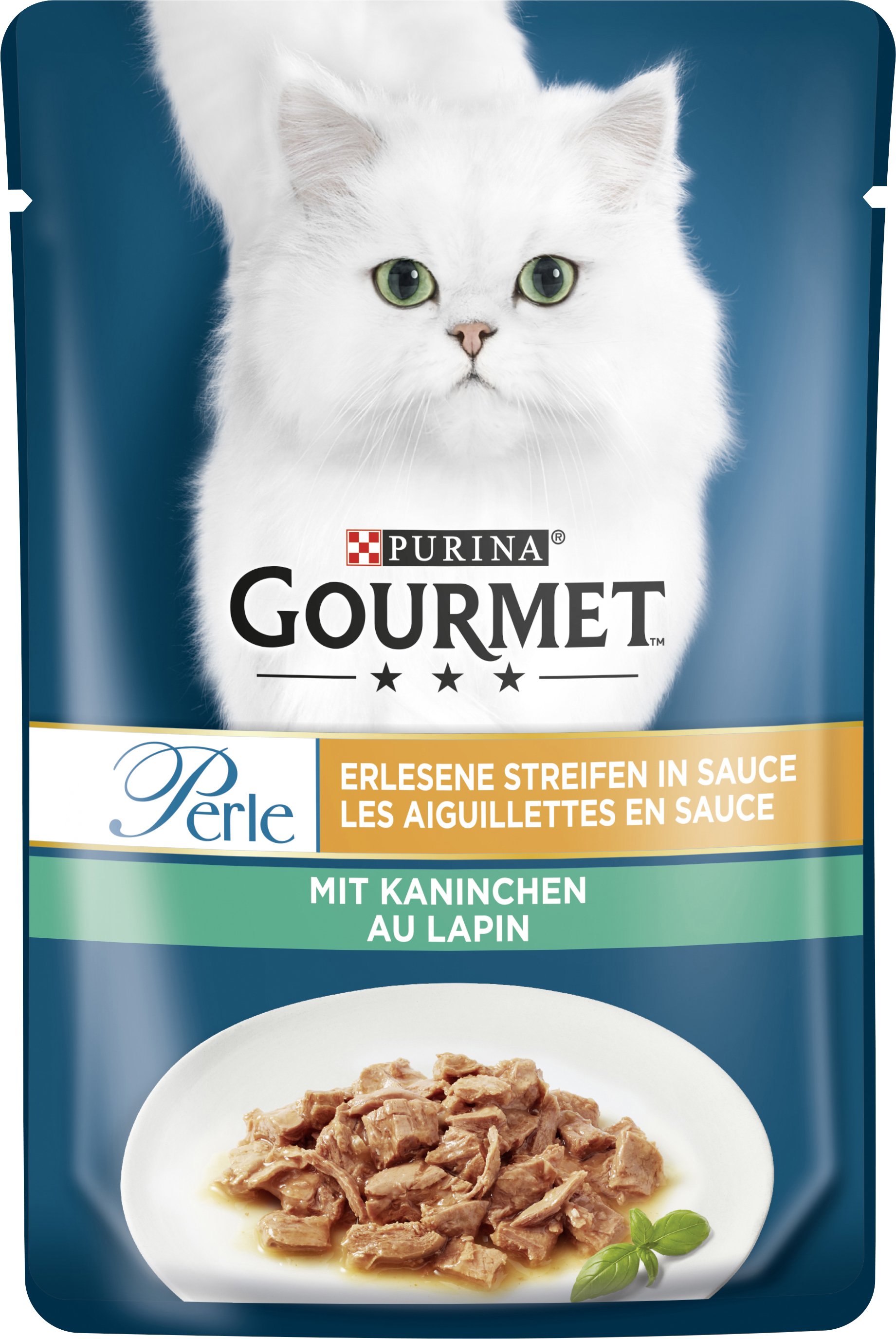 Gourmet Perle Erlesene Streifen mit Kaninchen 85 g Gourmet Perle Erlesene Streifen mit Kaninchen 85 g