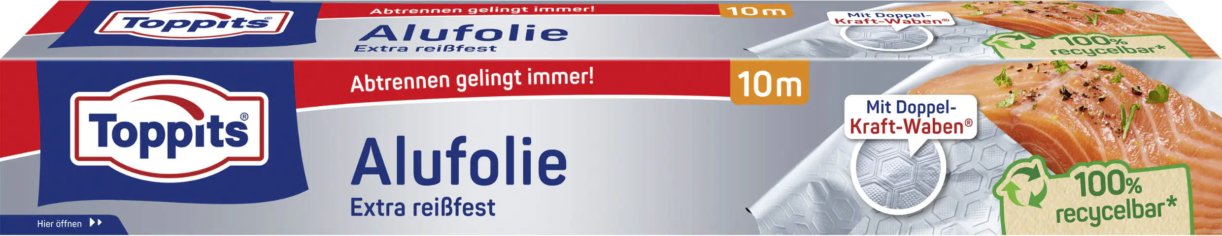 Toppits Alufolie Kraft 10 m, 29,5 cm Breit Toppits Alufolie Kraft 10 m, 29,5 cm Breit