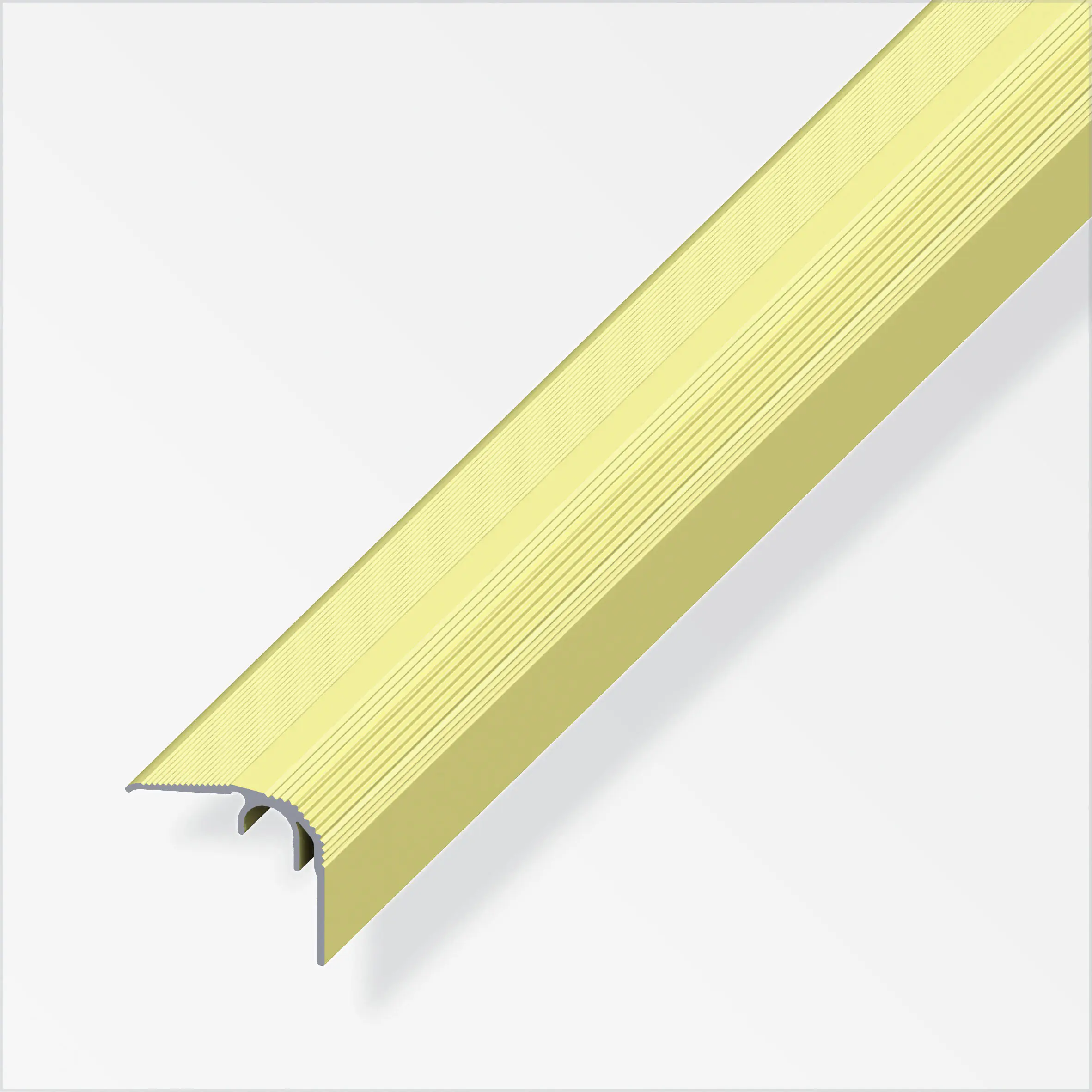 alfer Abschluss-Profil, 27 mm 2 m, 32 x 27 mm Aluminium eloxiert messing