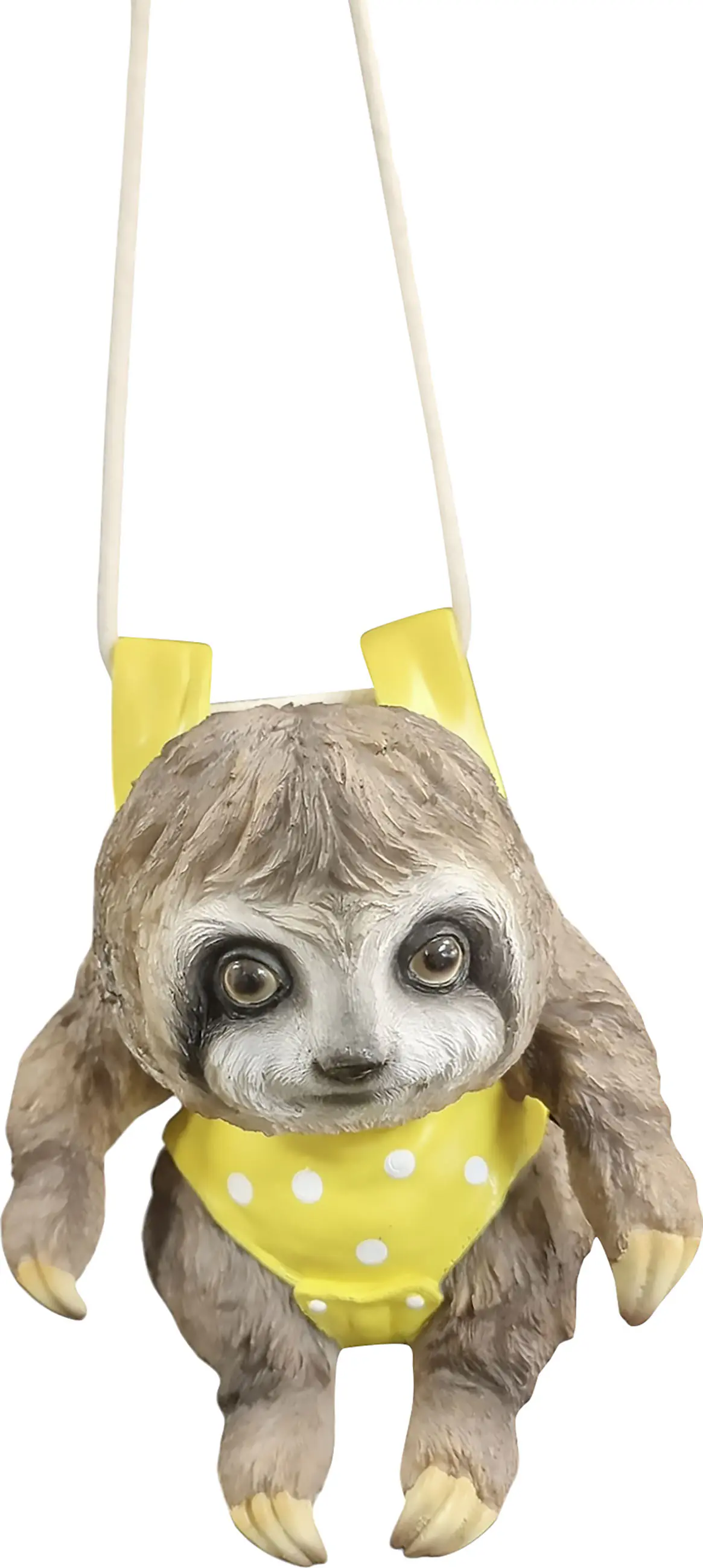 Dekofigur Faultier hängend 19 cm bunt