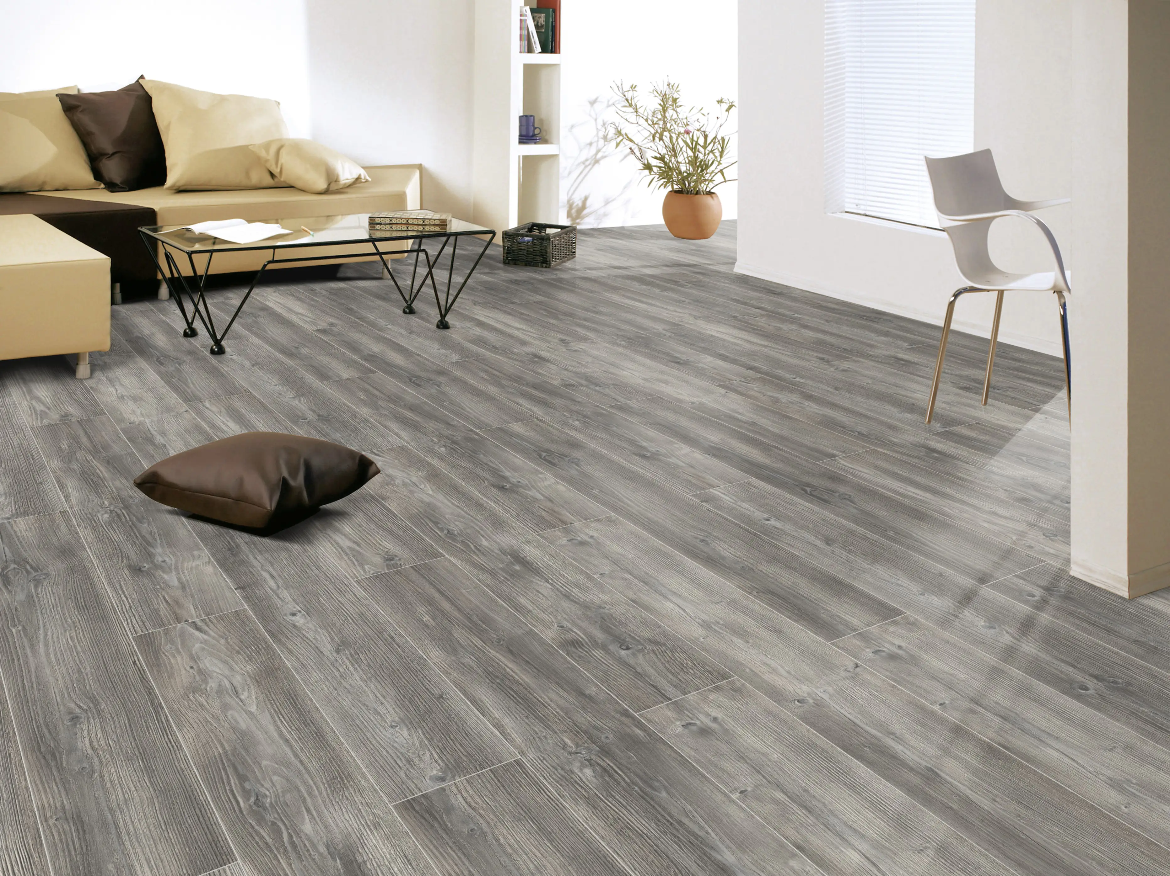 4003992550597_1405485 Classen Laminat 7 mm 4V 128,6 x 19,4 cm 7 mm Kiefer grau