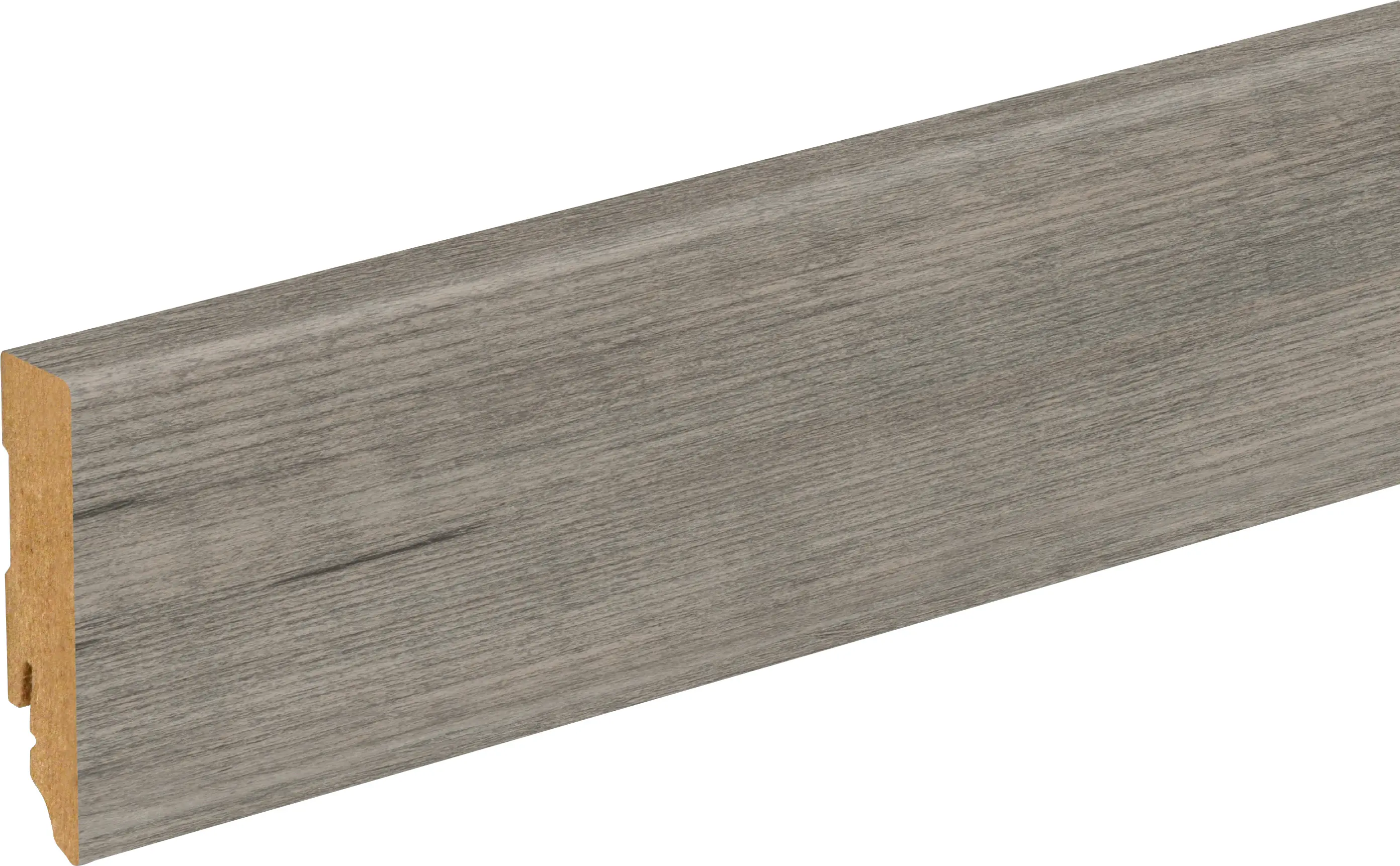 Neuhofer Fußleiste 240 cm 70 x 19 mm Seekiefer grau