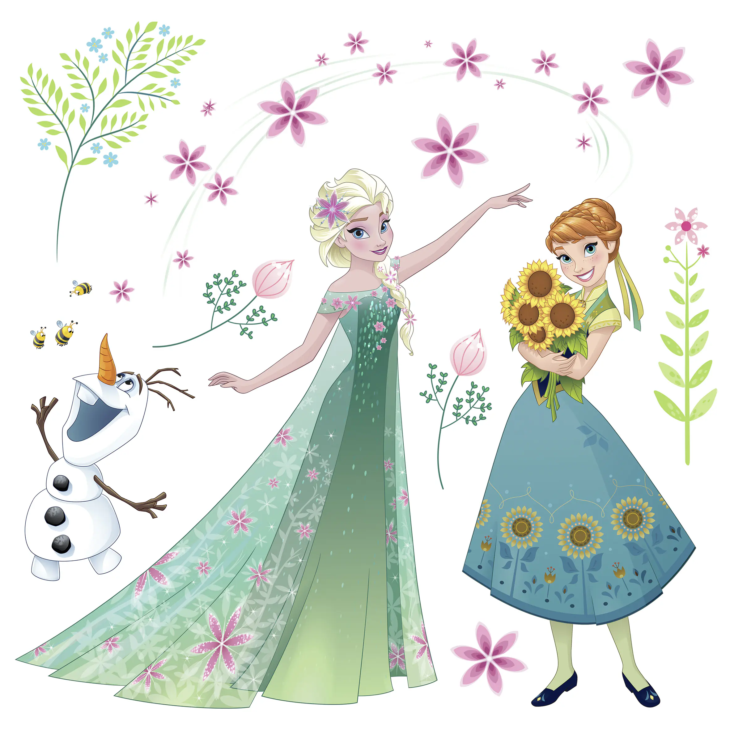 Komar Windowsticker Frozen Flower 31 x 31 cm  