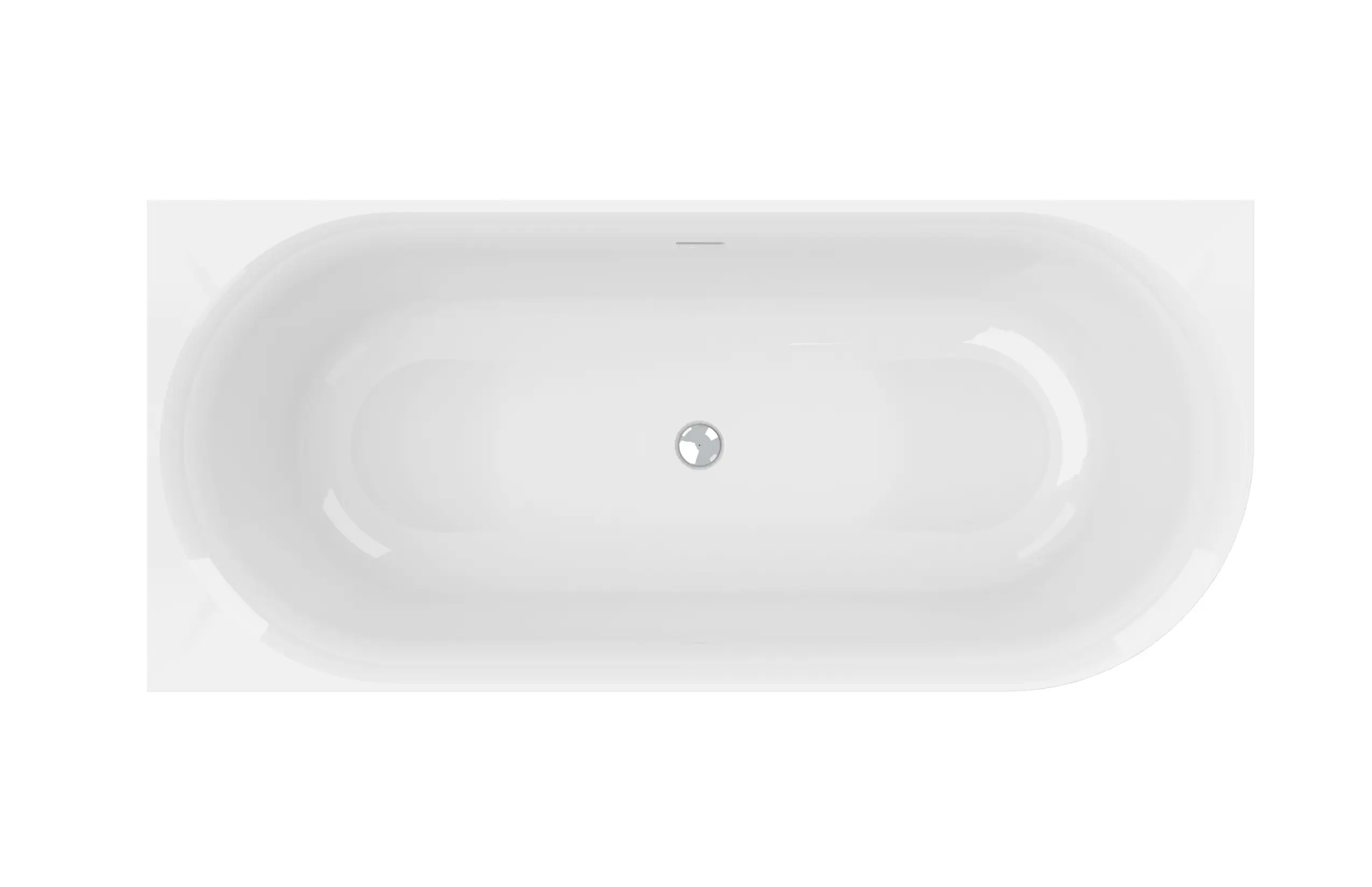 Ottofond Badewanne Mince Corner rechts 170 x 75 cm weiß