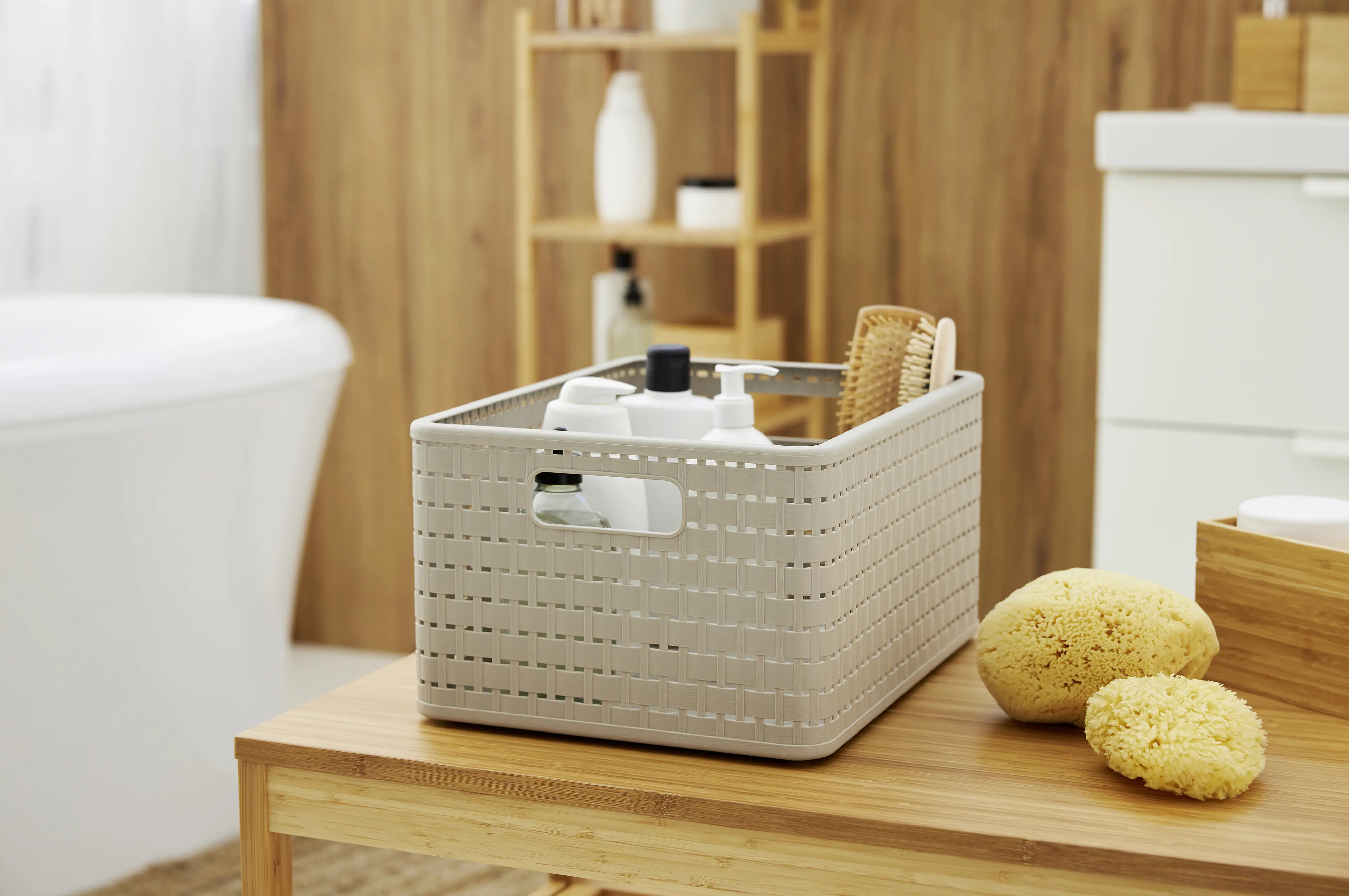 Rotho Korb Country A4, 18 L cappuccino