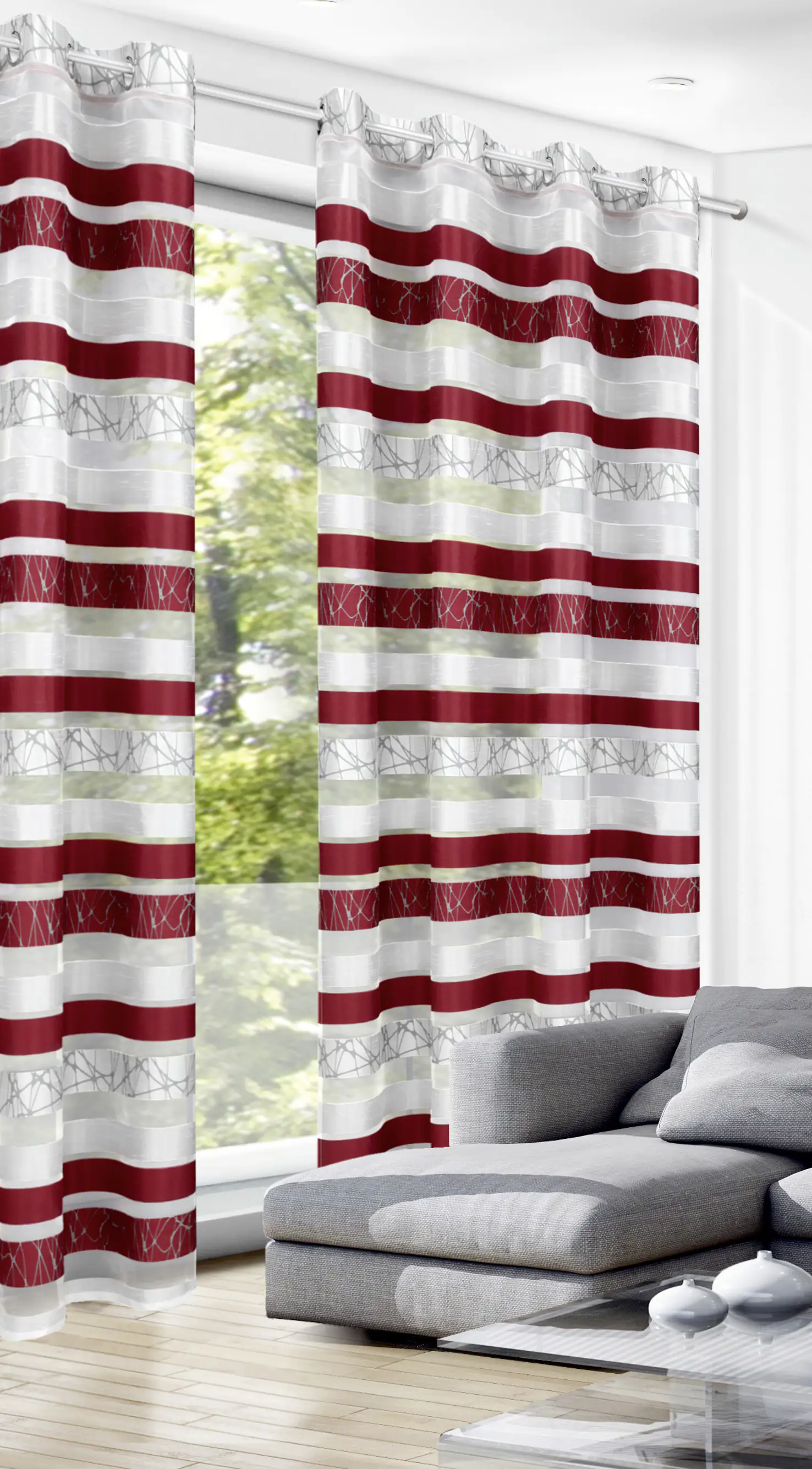 Neusser Collection Ösenschal rot, 245 x 135 cm