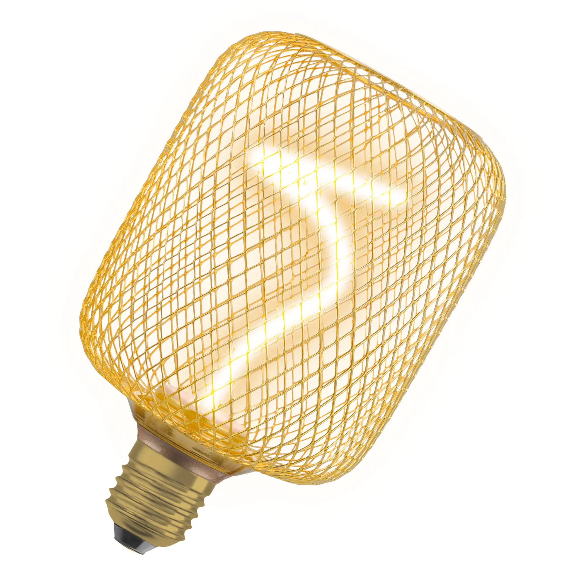 Osram LED Dekoleuchtmittel E27 Square Gold 3,5W dimmbar warmweiß