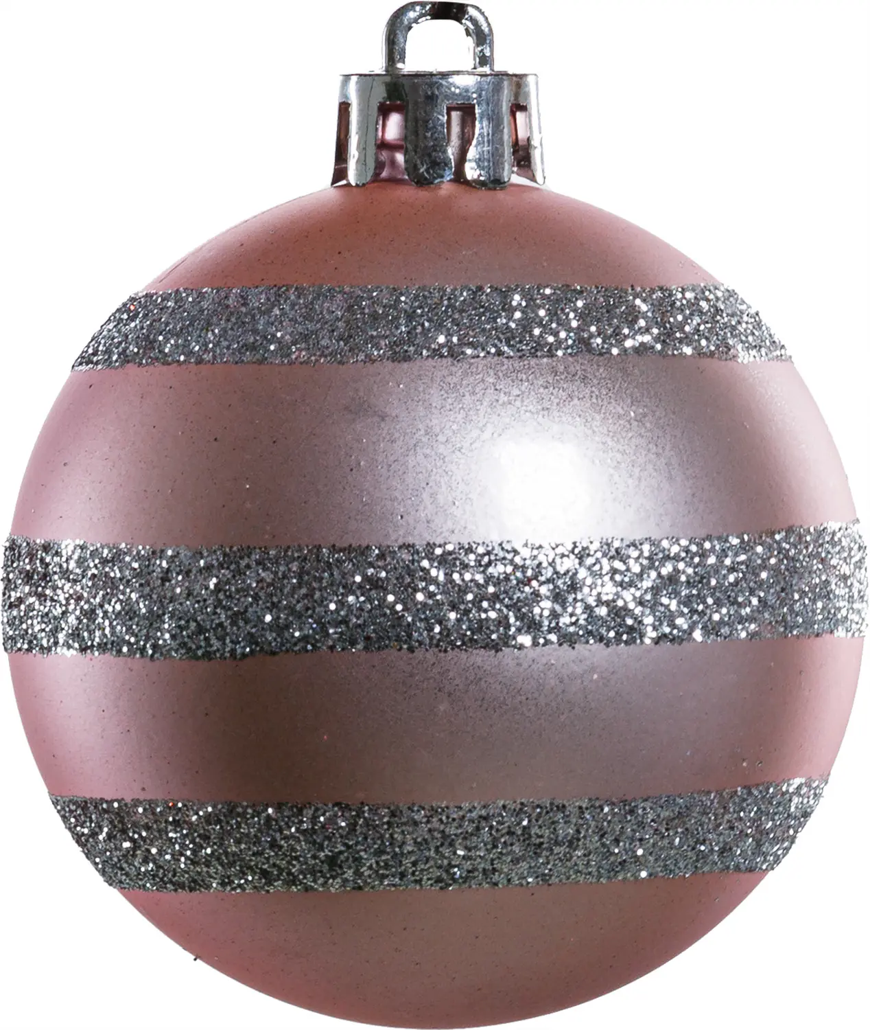 TrendLine Weihnachtskugeln bruchfest, langlebig Ø 6 cm rosa mattiert 6 Stück
