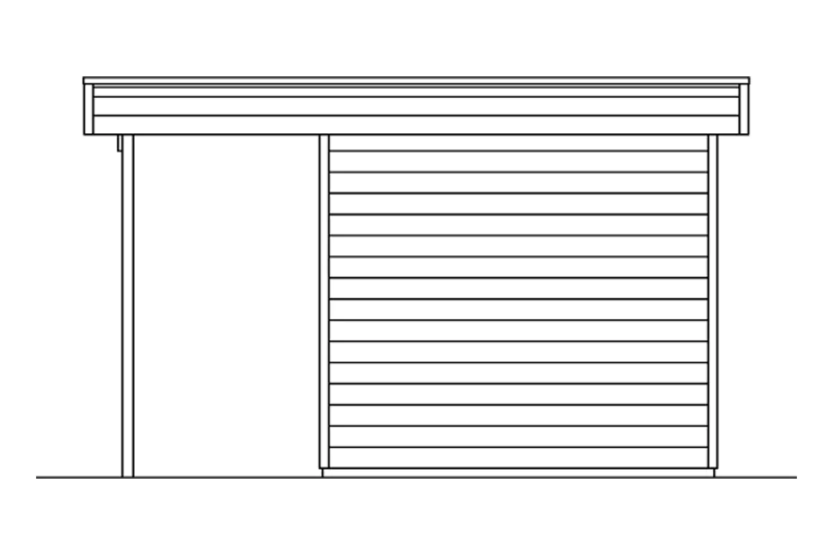 SKAN HOLZ Gartenhaus Venlo 2 380 x 250 cm schiefergrau mit Fußboden SKAN HOLZ Gartenhaus Venlo 2 380 x 250 cm schiefergrau mit Fußboden