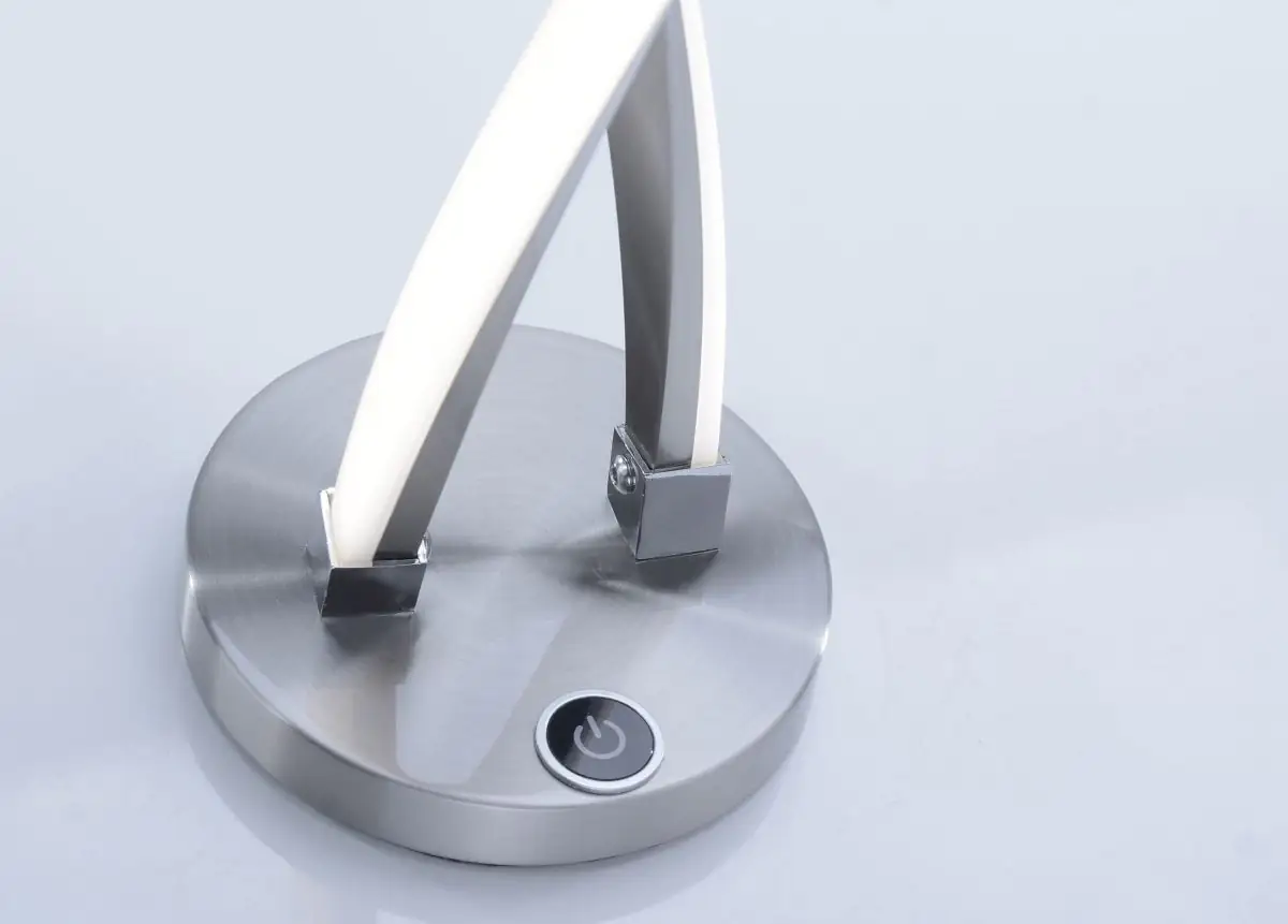 Paul Neuhaus LED Tischleuchte Polina stahl 48,5 x 12,5 cm dimmbar warmweiß