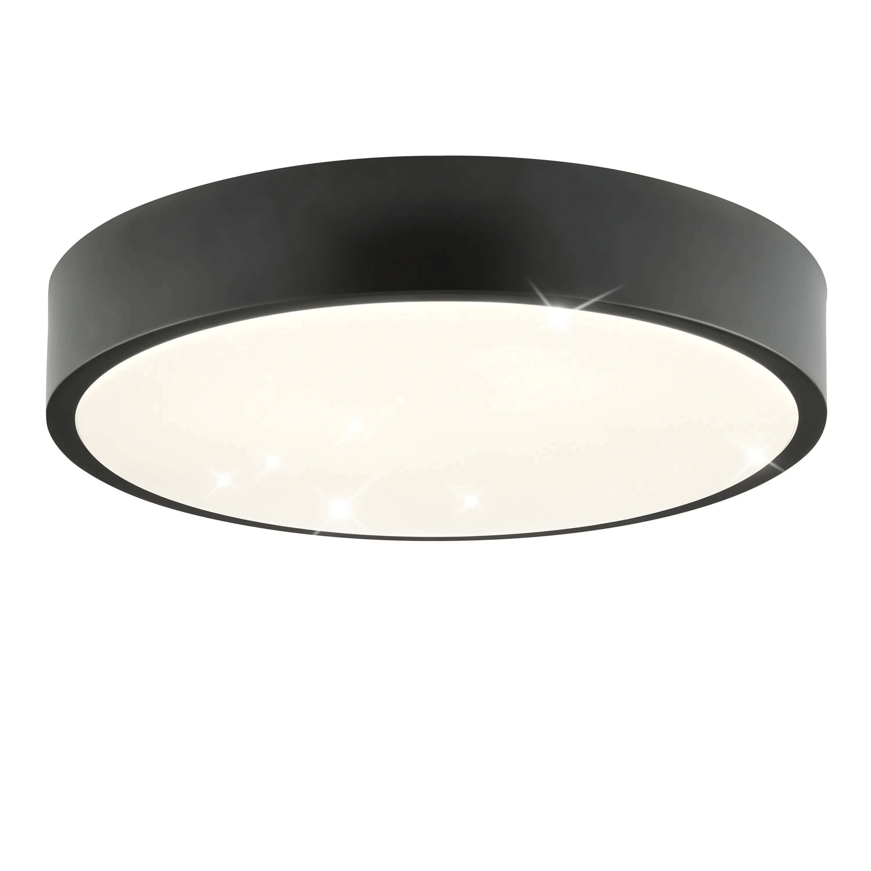 Brilliant LED Deckenleuchte Slimline Starry Ø 29 x 6,5 neutralweiß schwarz-weiß