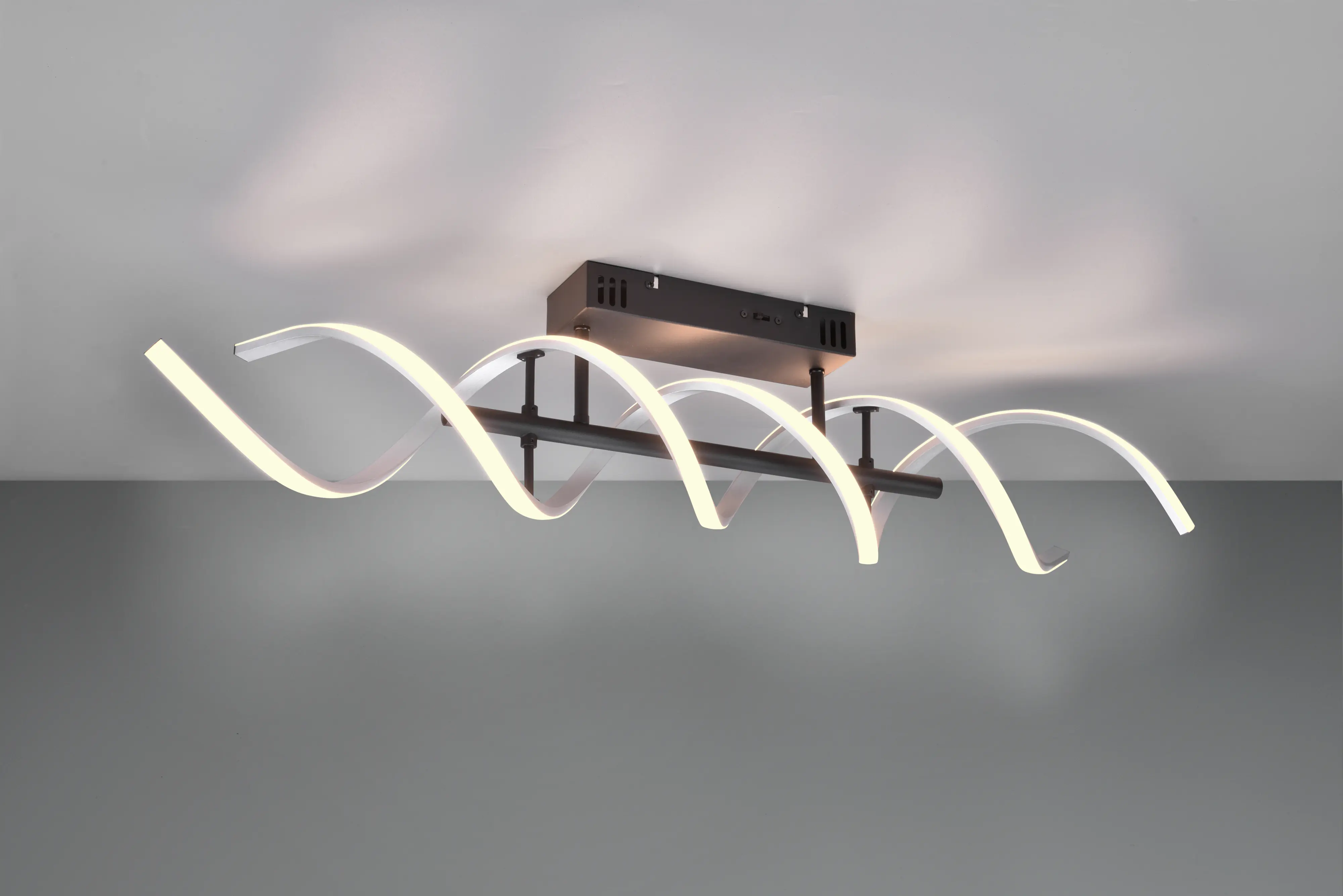 Trio LED-Deckenleuchte Sequence 20,5 x 90 cm warmweiß-neutralweiß aluminium gebürstet dimmbar