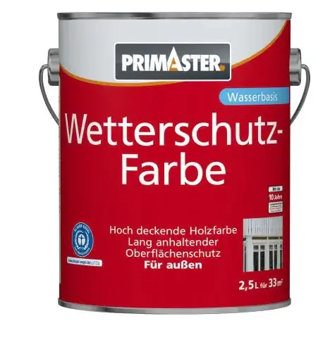 Produktbild: Primaster Wetterschutzfarbe 2,5 L taubenblau