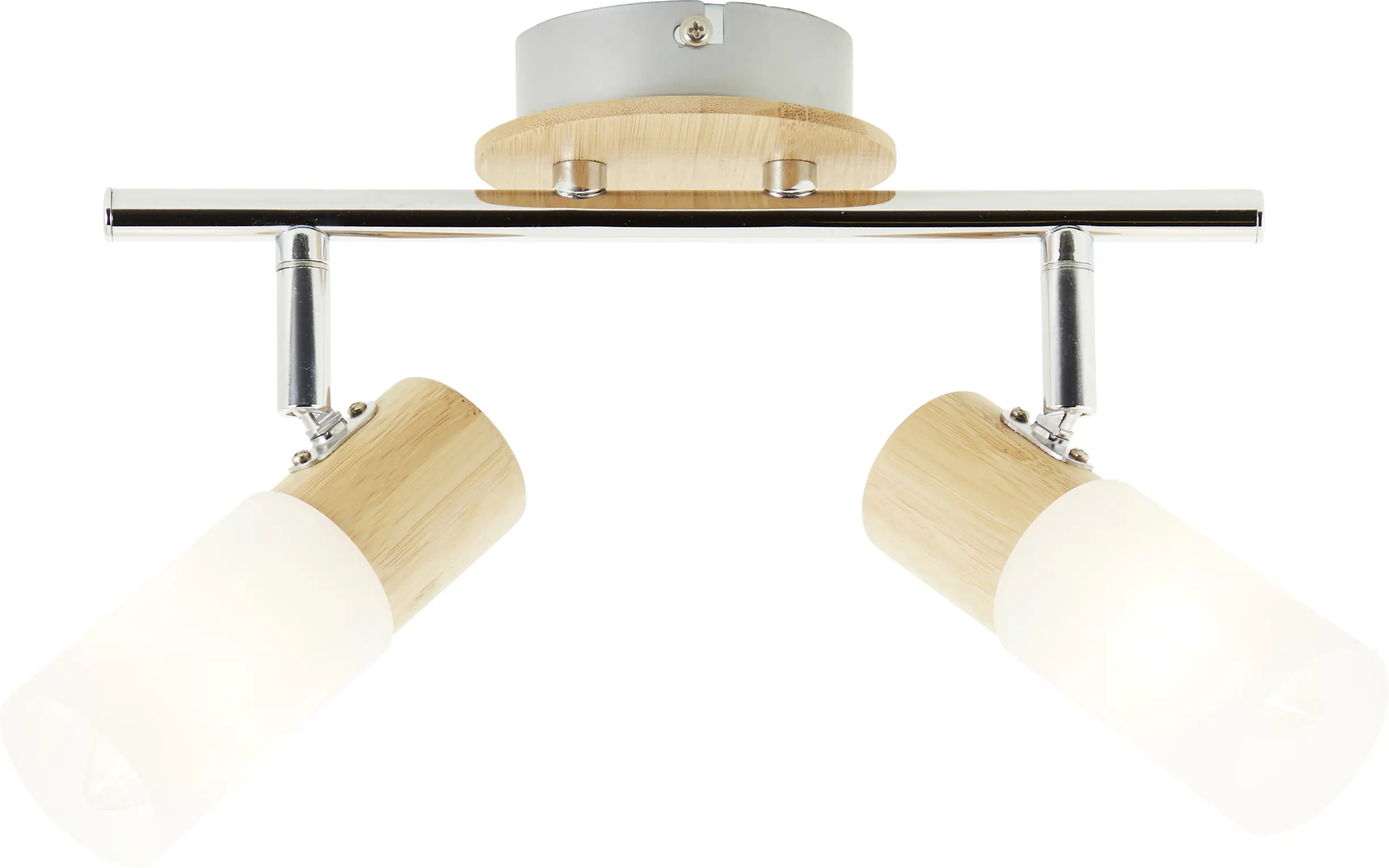 Brilliant 2er Spot Babsan holz hell-weiß 27,5 x 18 cm E14