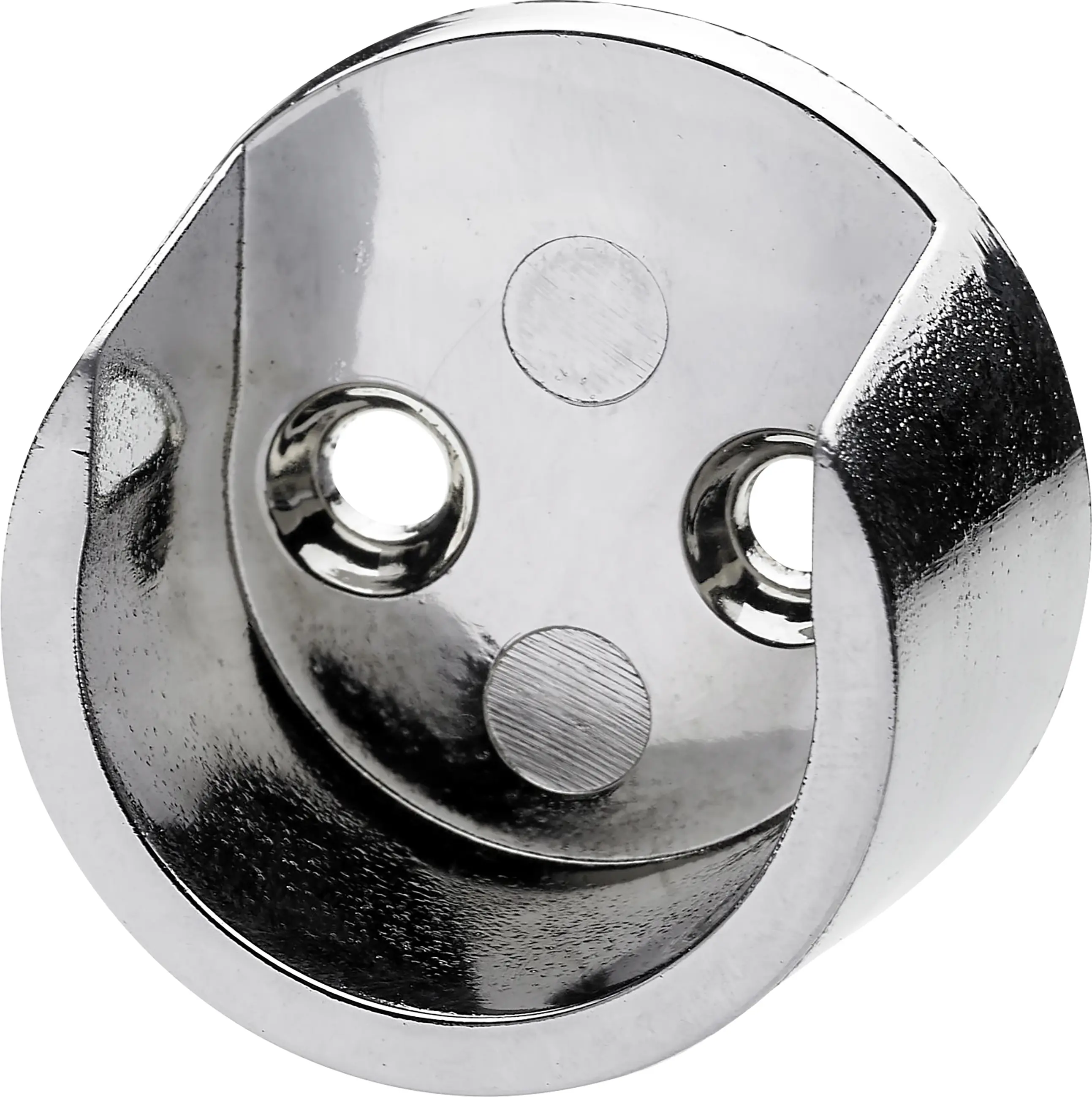 Hettich Schrankrohrlager rund Ø 25 mm verchromt - 2 Stück