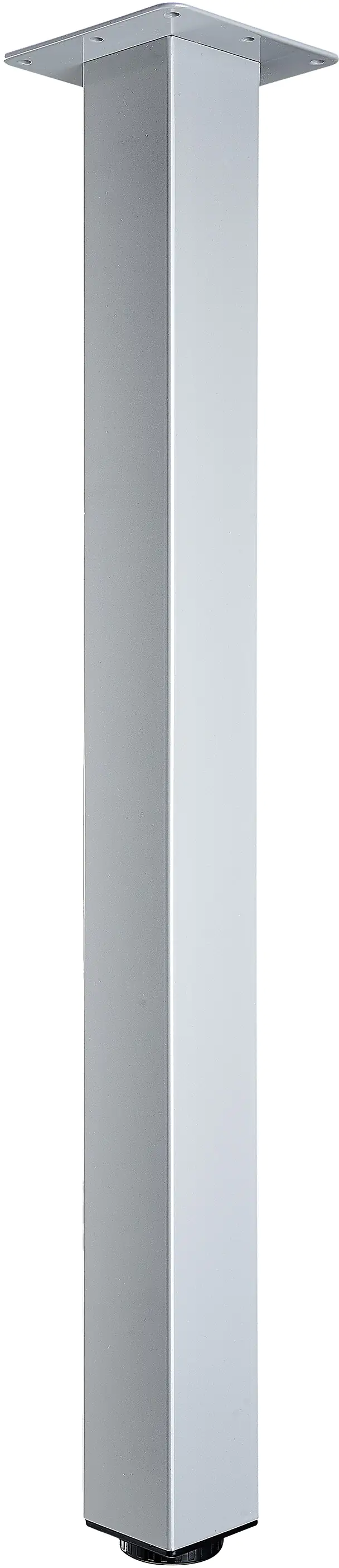 Hettich Design-Tischbein Mella Aluminium-Optik, eckig, glänzend, 1 Stück Hettich Design-Tischbein Mella Aluminium-Optik, eckig, glänzend, 1 Stück