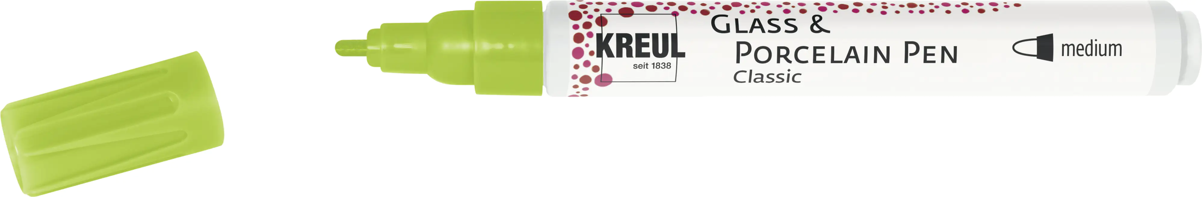 Kreul Glass & Porcelain Pen Classic reseda 2 - 4 mm Kreul Glass & Porcelain Pen Classic reseda 2 - 4 mm