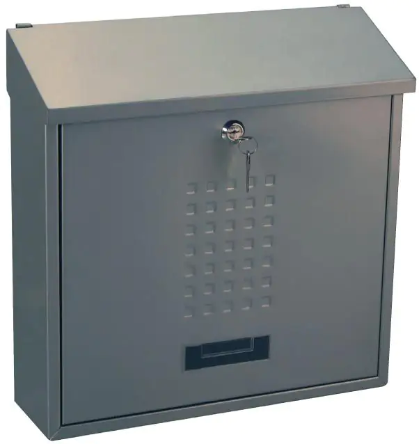 Primaster Briefkasten silber 36 x 10 x 37 cm Primaster Briefkasten silber 36 x 10 x 37 cm