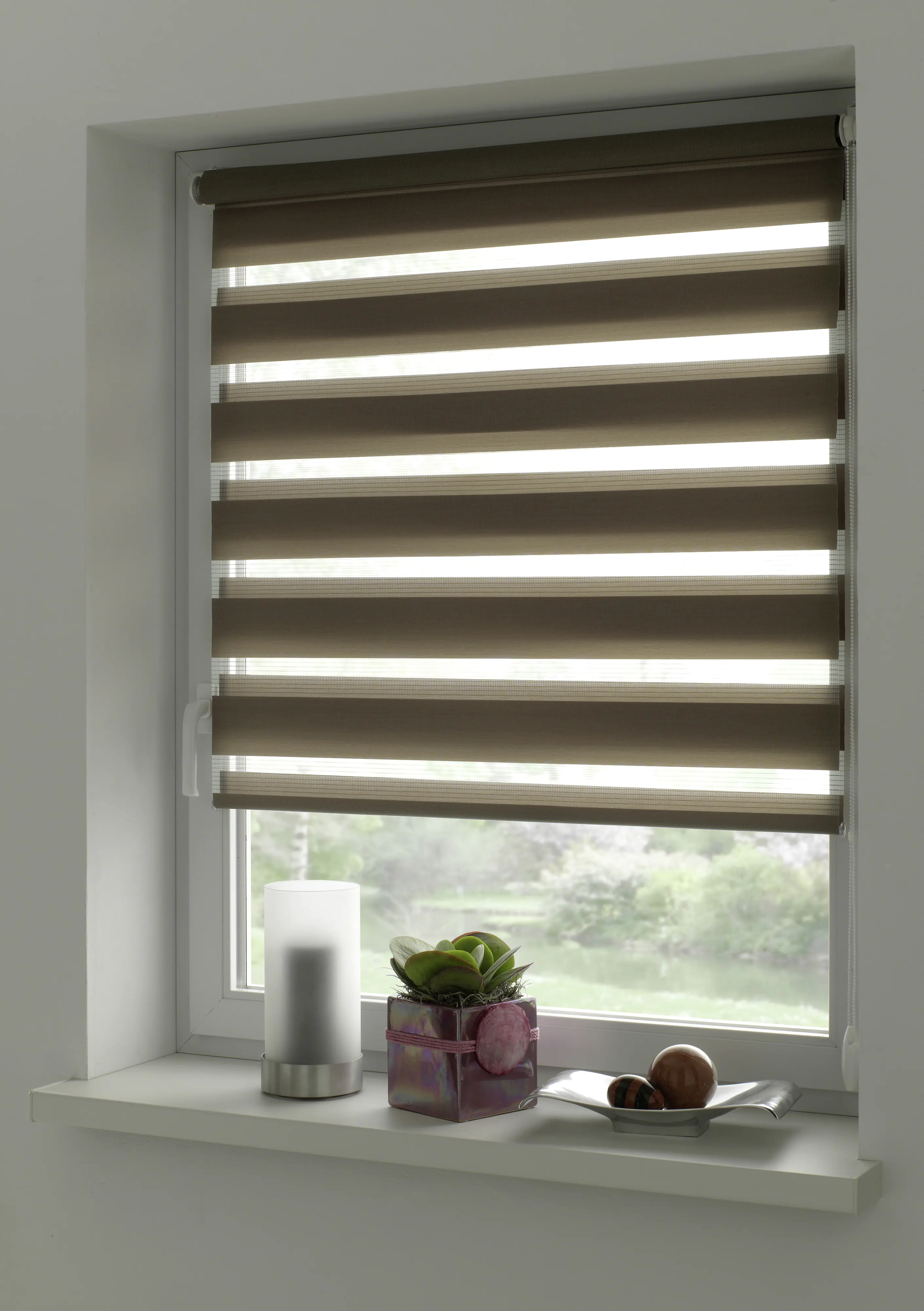 Gardinia EasyFix Doppelrollo mocca 100 x 150 cm