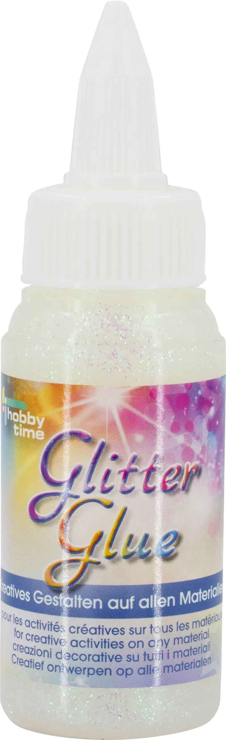 Glorex Glitterglue Flasche Dosierverschluss weiß 60 ml