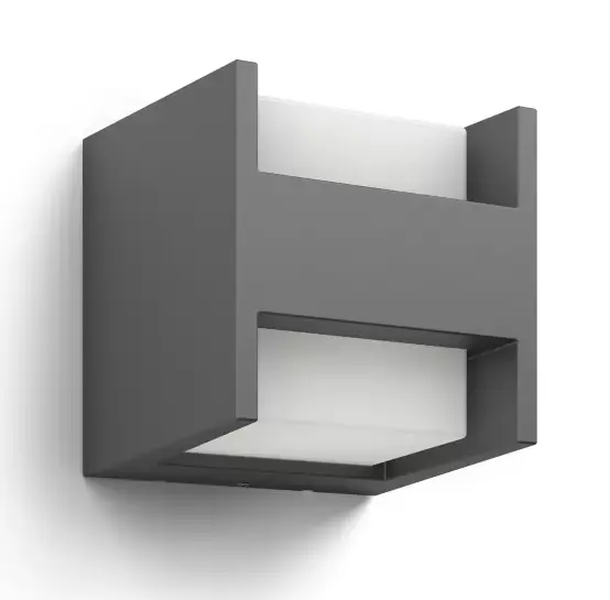 Philips LED Außenwandleuchte Arbour up/down anthrazit warmweiß