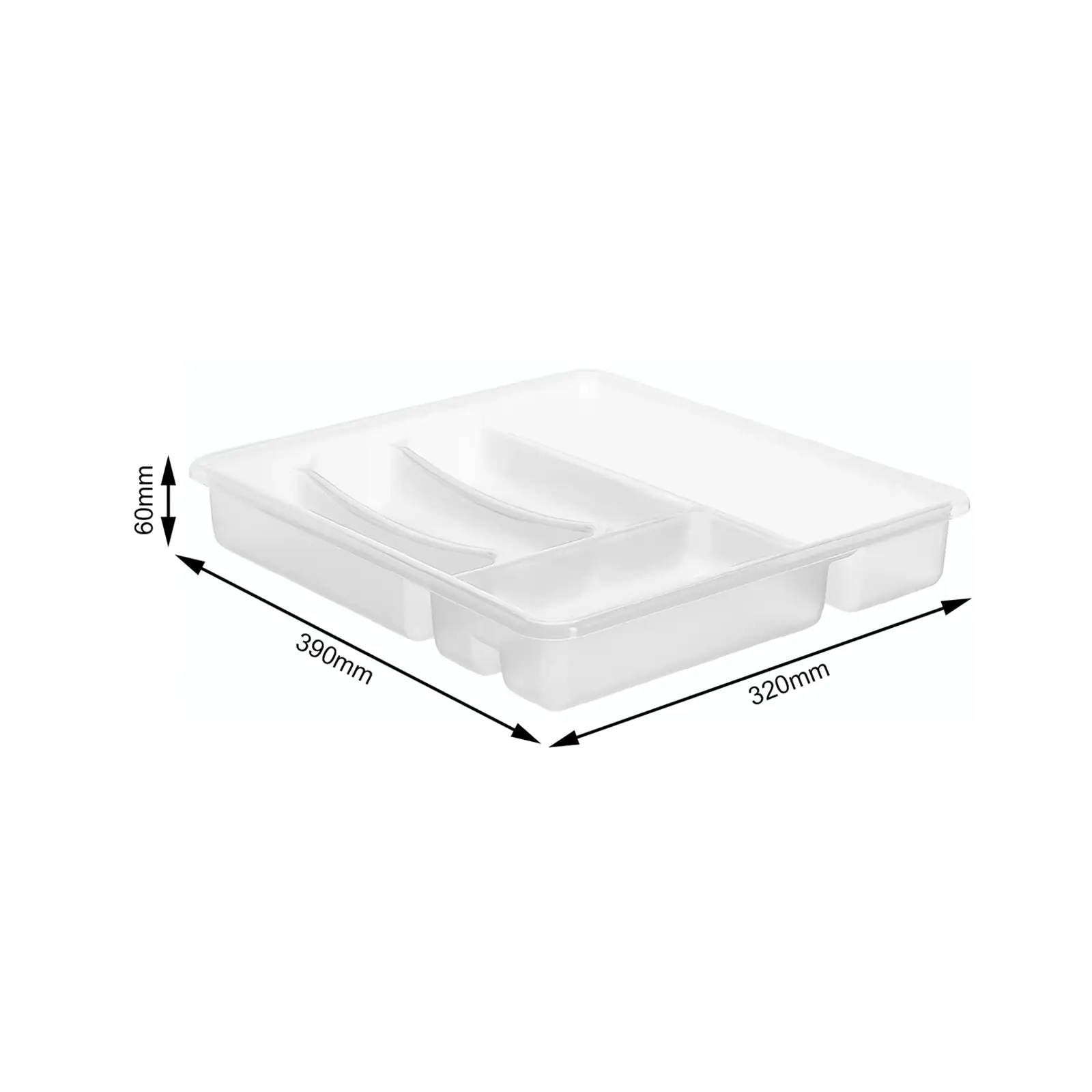 Rotho Besteckkasten 6 Fächer