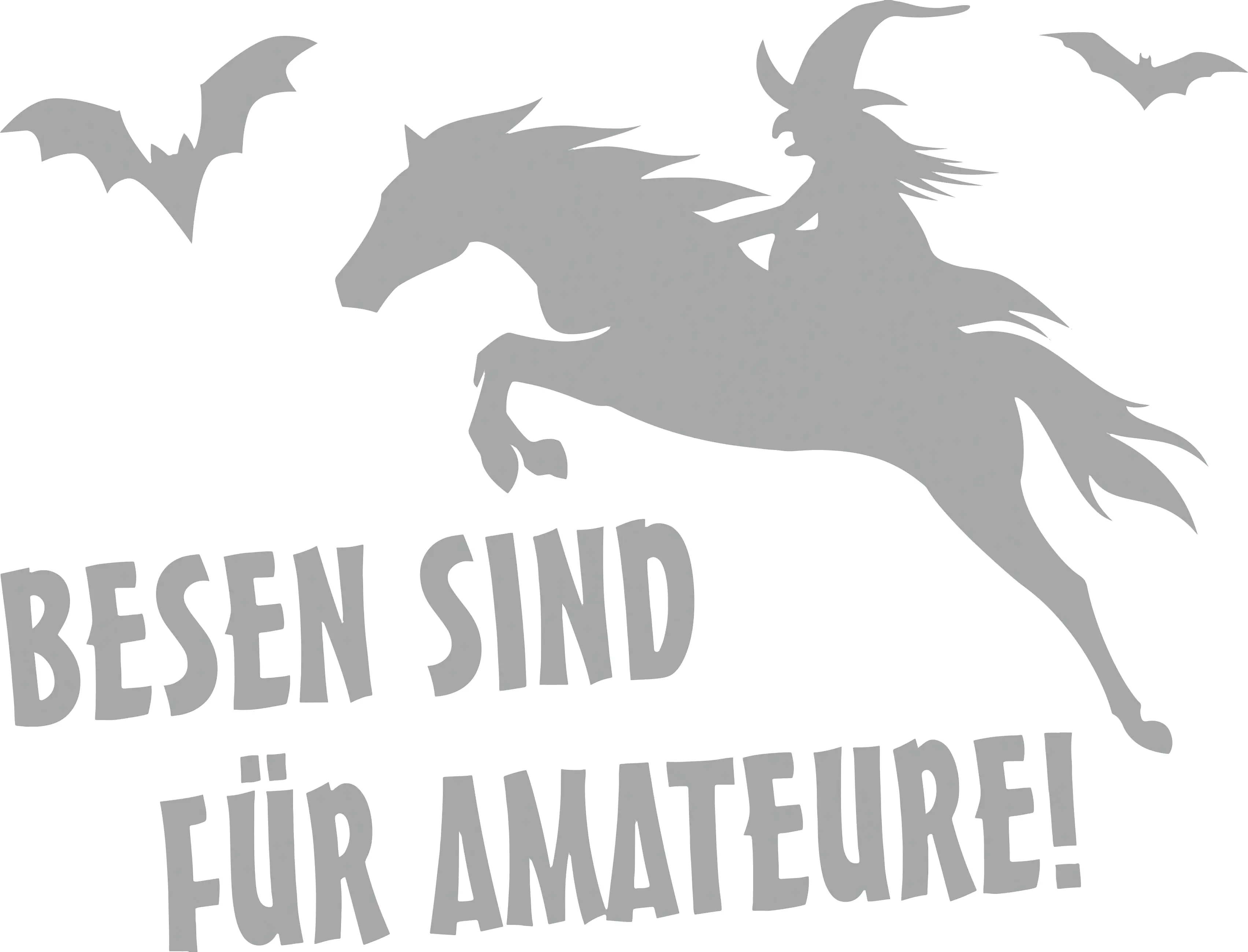 Hermann Schütz Aufkleber Pferd Besen sind für Amateure