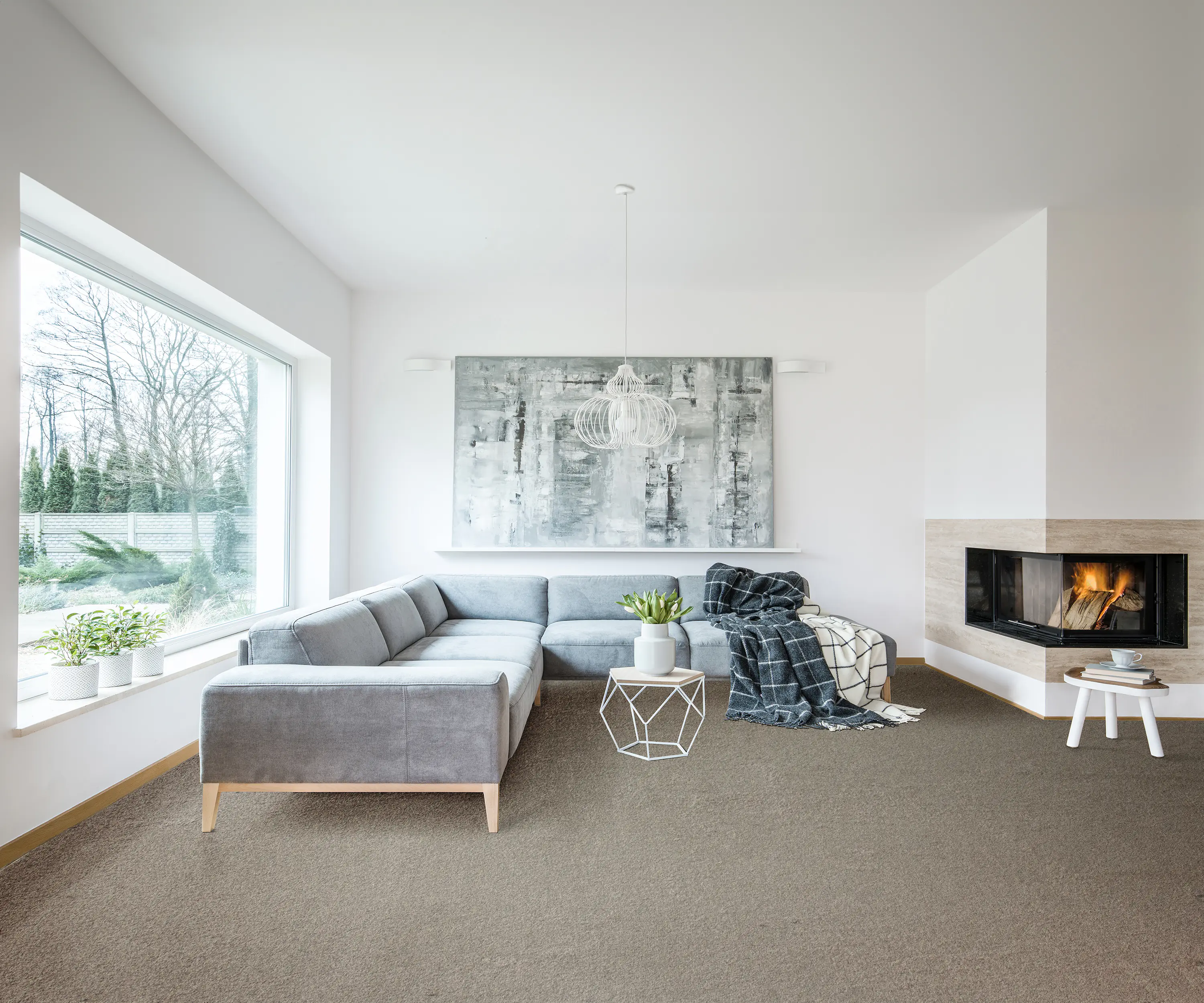 Teppichboden Ella schlamm 4 m breit (Meterware)