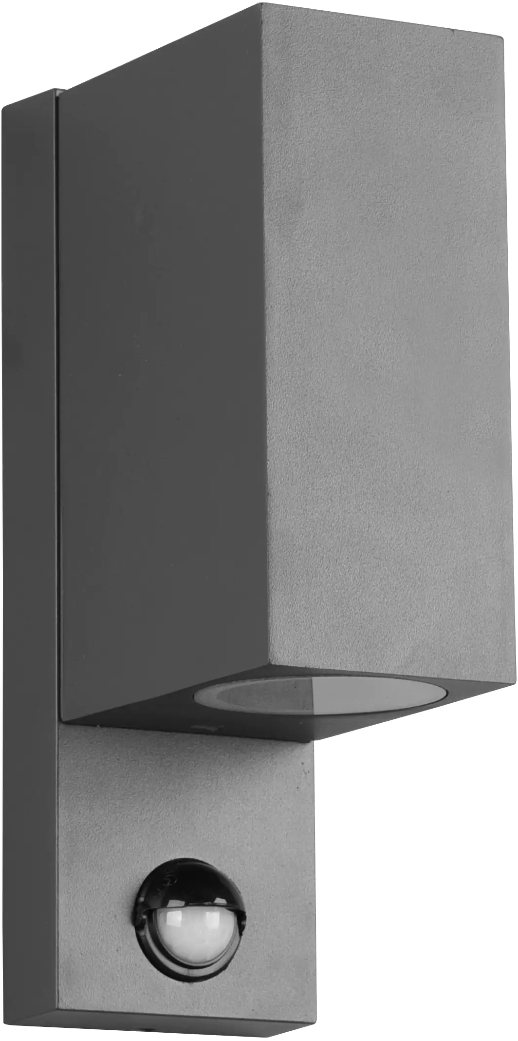Trio Außen-Wandleuchte Roya anthrazit eckig GU10 Up & Down mit Bewegungsmelder