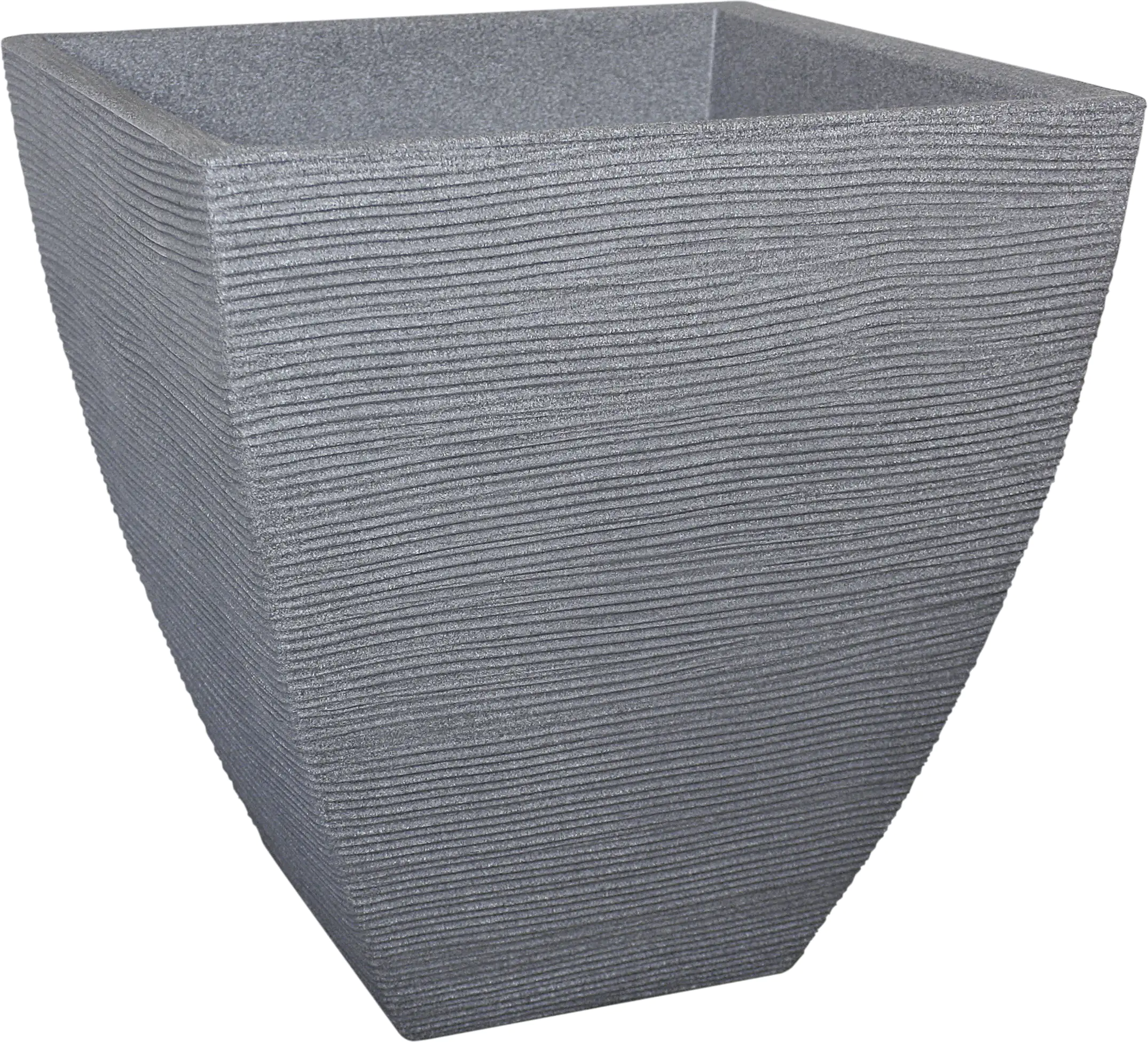4000150011303 Geli Pflanztopf mit Rillen 40 x 40 x 42 cm betonfarbe