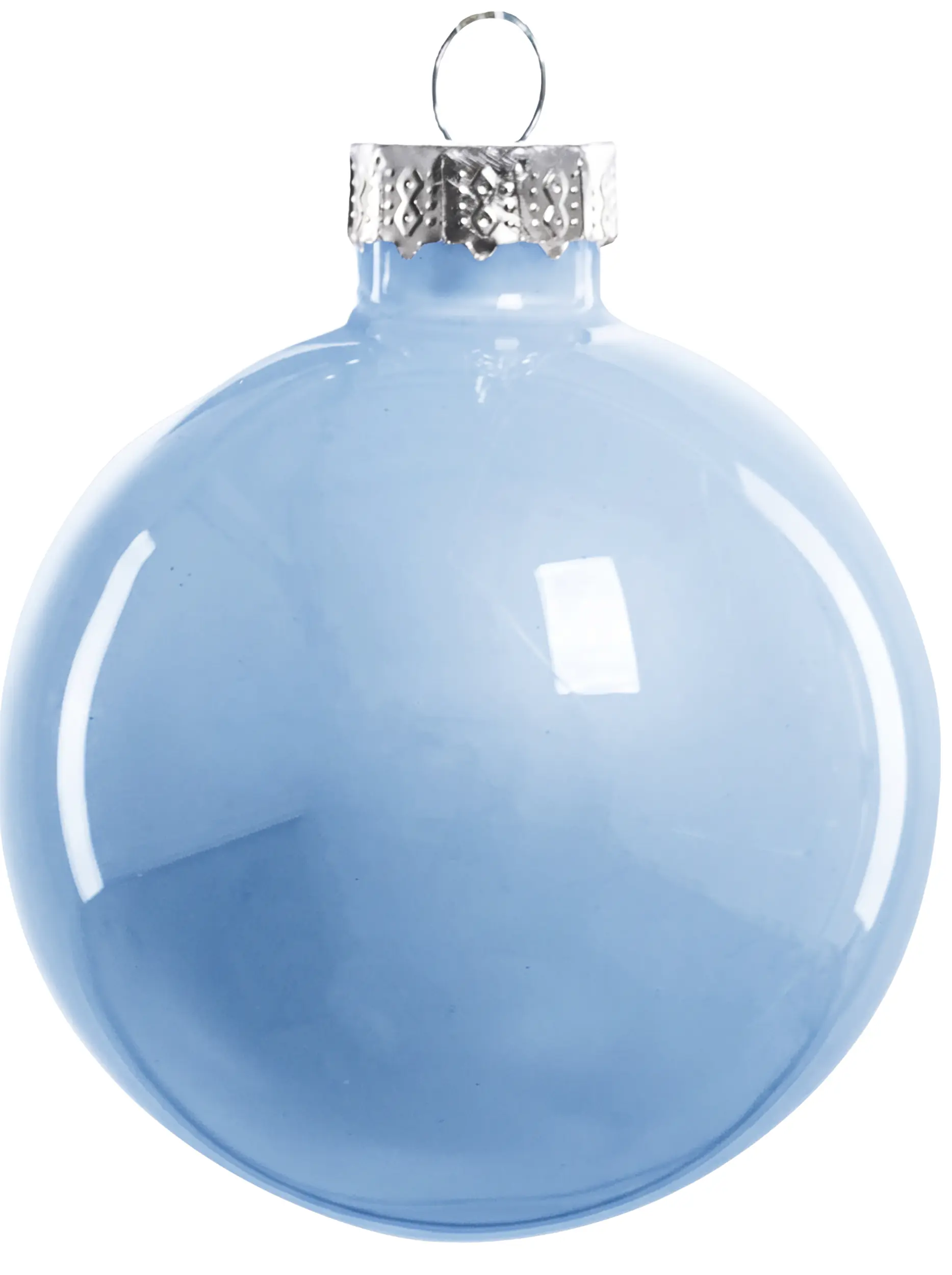 TrendLine Weihnachtskugeln aus Glas Ø 6 cm blau weiß 20 Stück