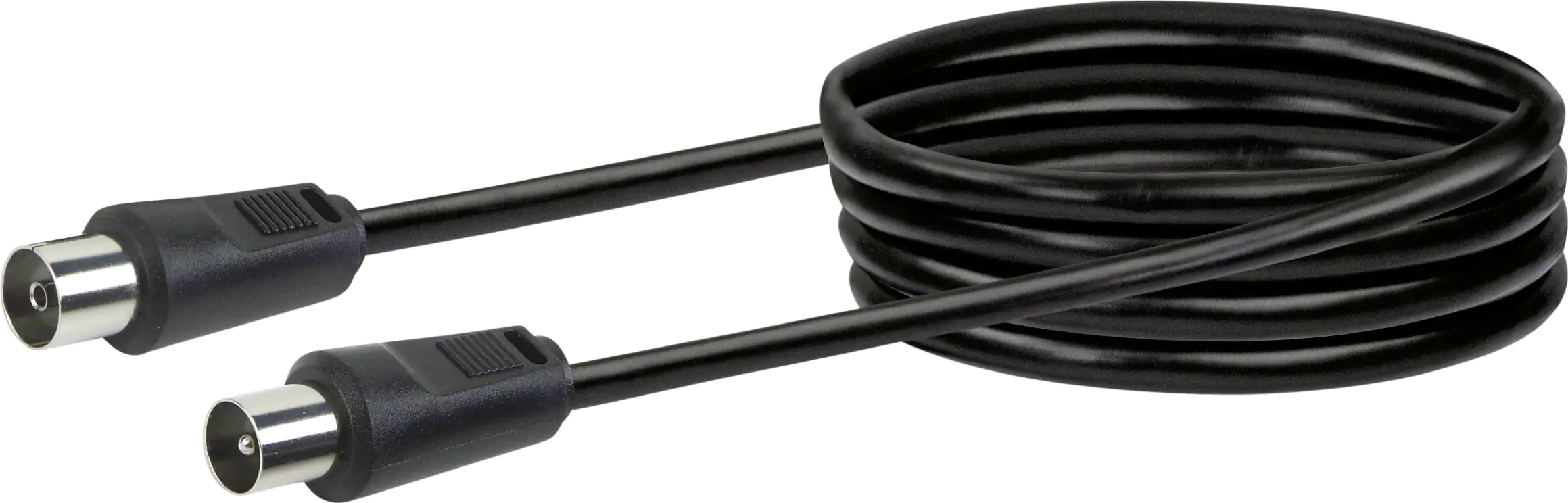 Schwaiger Antennen Anschlusskabel KVK230 053 (75dB) schwarz, 3,0m, 1x IEC Stecker / 1x IEC Buchse Schwaiger Antennen Anschlusskabel KVK230 053 (75dB) schwarz, 3,0m, 1x IEC Stecker / 1x IEC Buchse