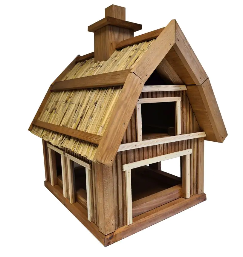 Vogelfutterhaus Villa Pia mit Ständer LxBxH: 36 x 46 x 42/85 cm Vogelfutterhaus Villa Pia mit Ständer LxBxH: 36 x 46 x 42/85 cm