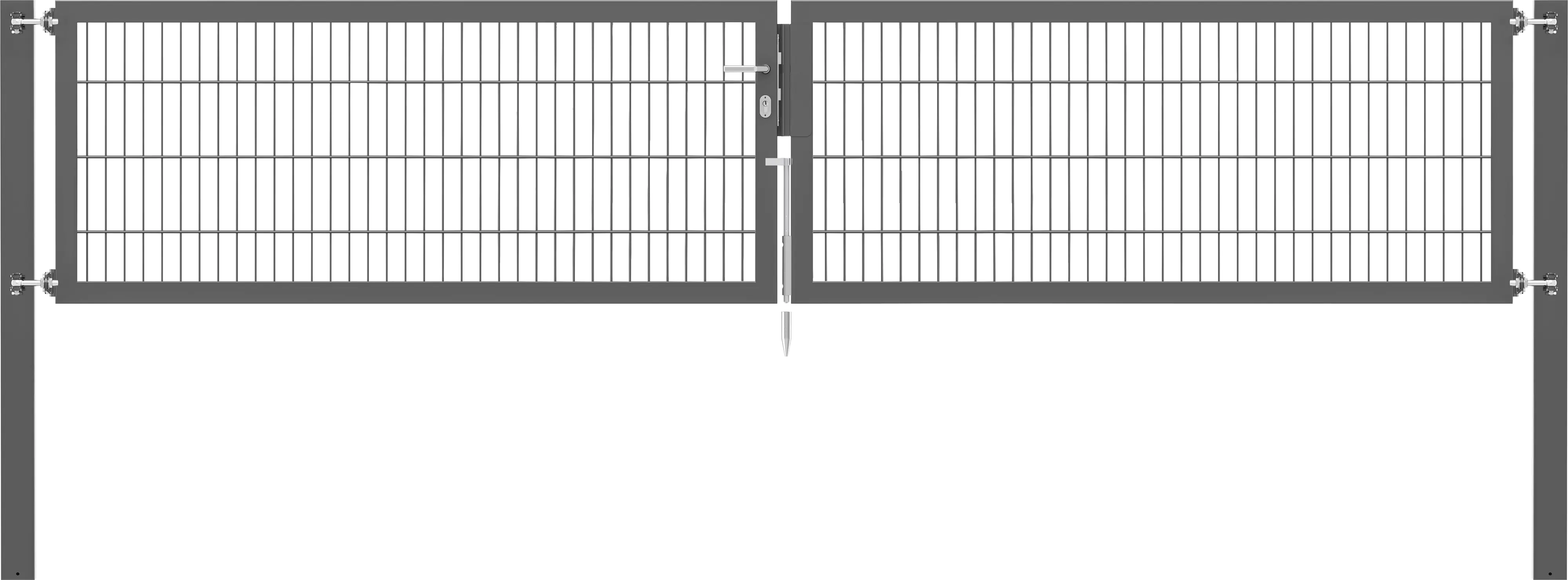Alberts Doppeltor Flexo Plus anthrazit 400 x 80 cm