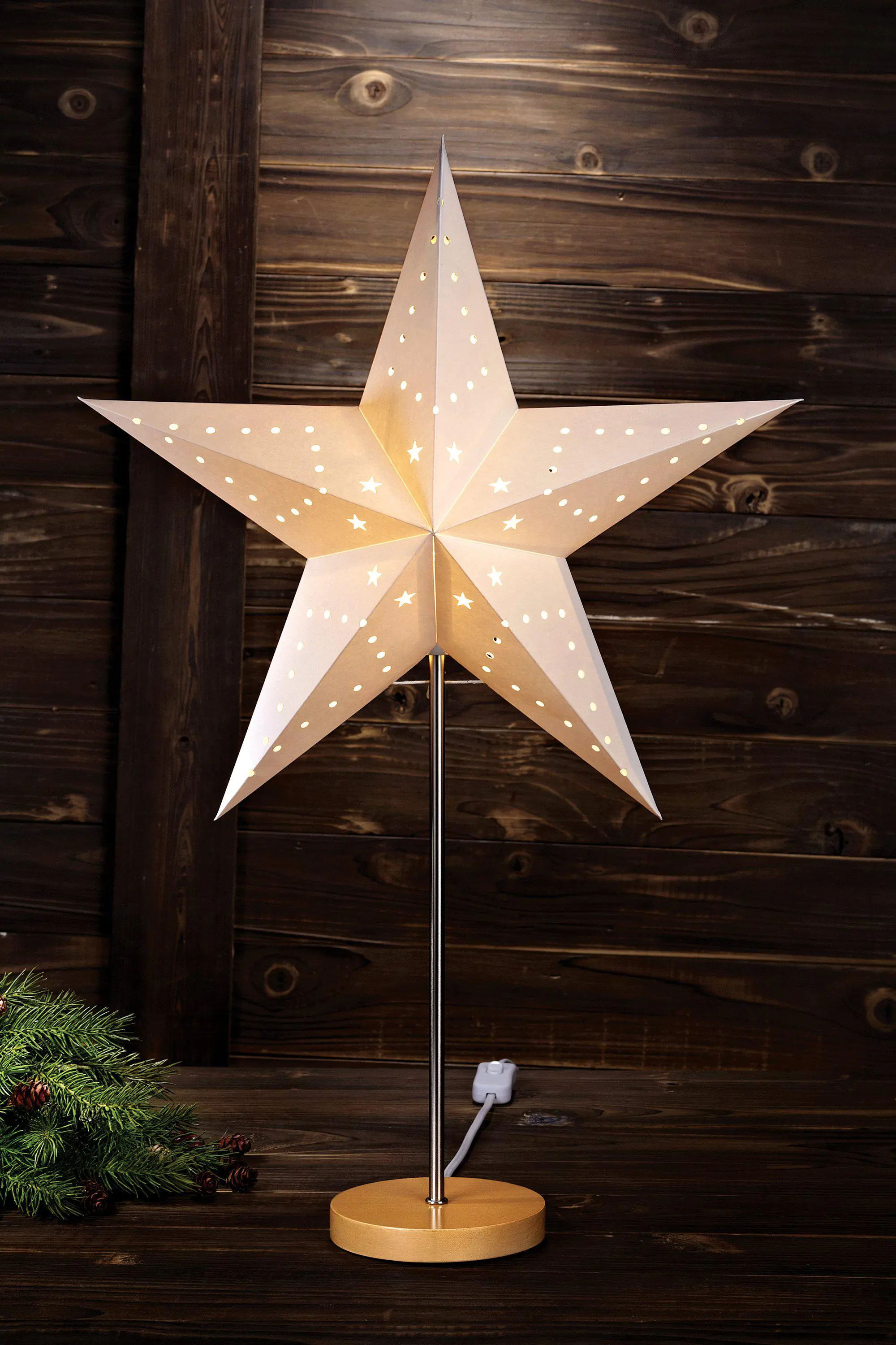 Markslöjd Standstern MIKKE Ø x H: 45 x 65 cm, Weiß