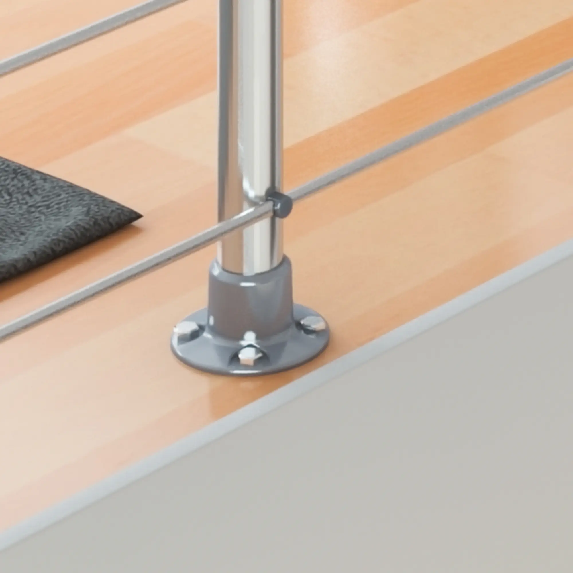 DOLLE Geländerset PS 030 Aluminium mit Buchehandlauf 150 cm