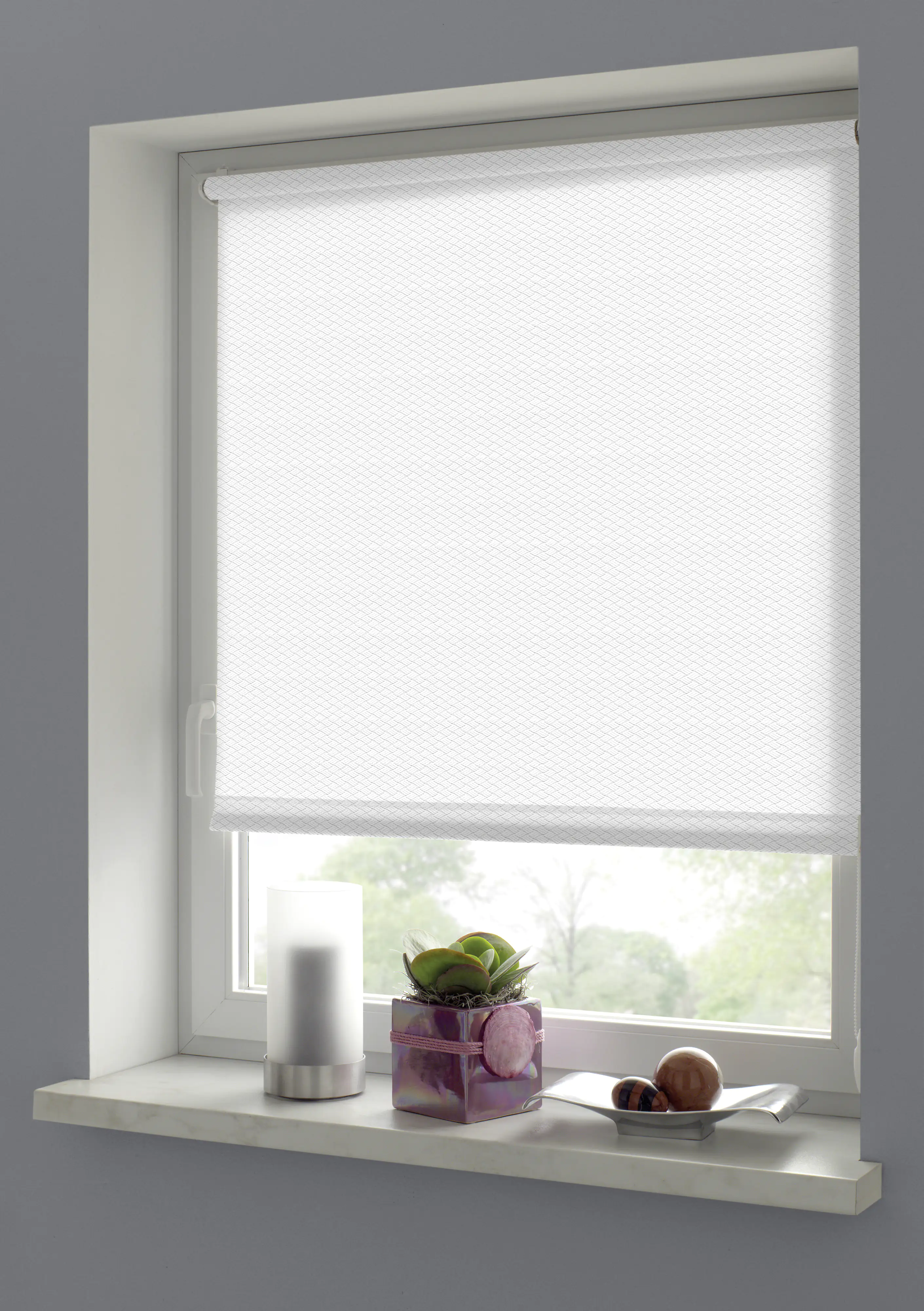 Gardinia EasyFix Rollo weiß 100 x 160 cm Shaun