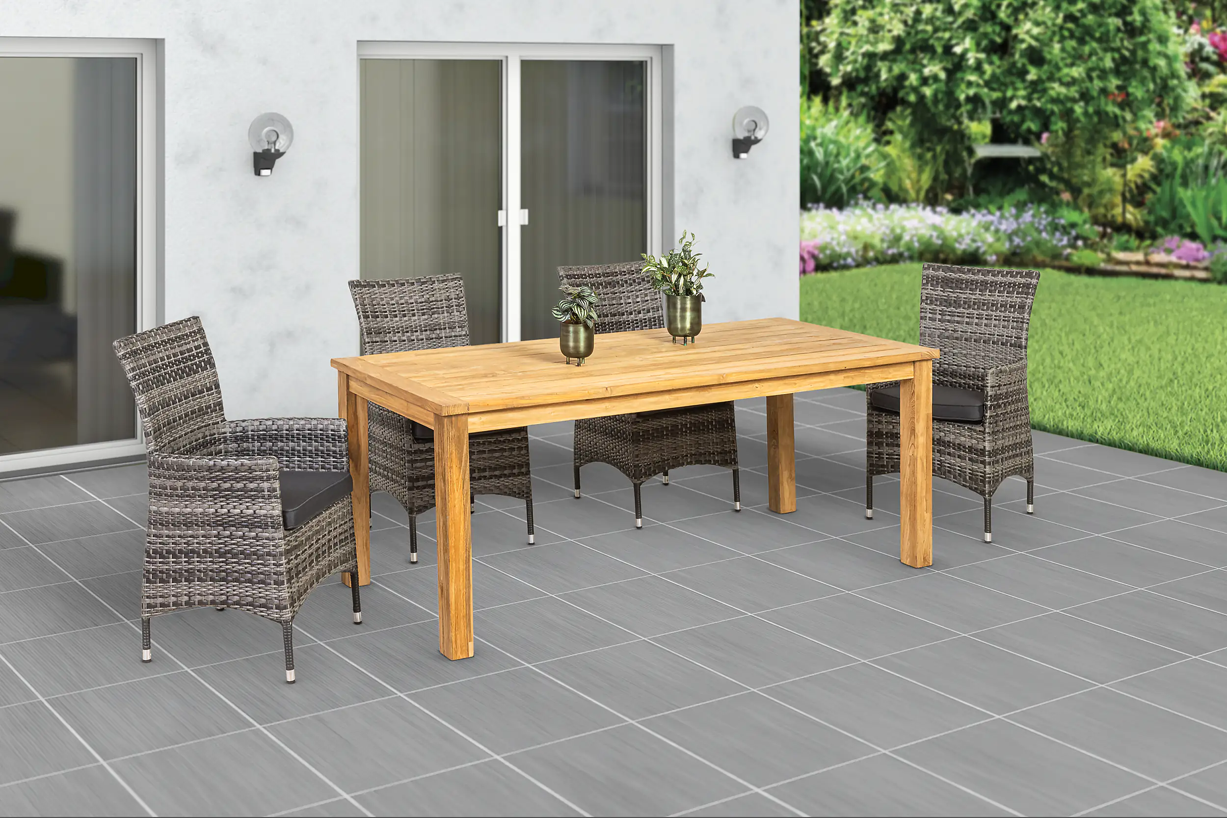 Primaster Teakholz Tisch Garbou 220 x 100 cm, Höhe: 77 cm Primaster Teakholz Tisch Garbou 220 x 100 cm, Höhe: 77 cm