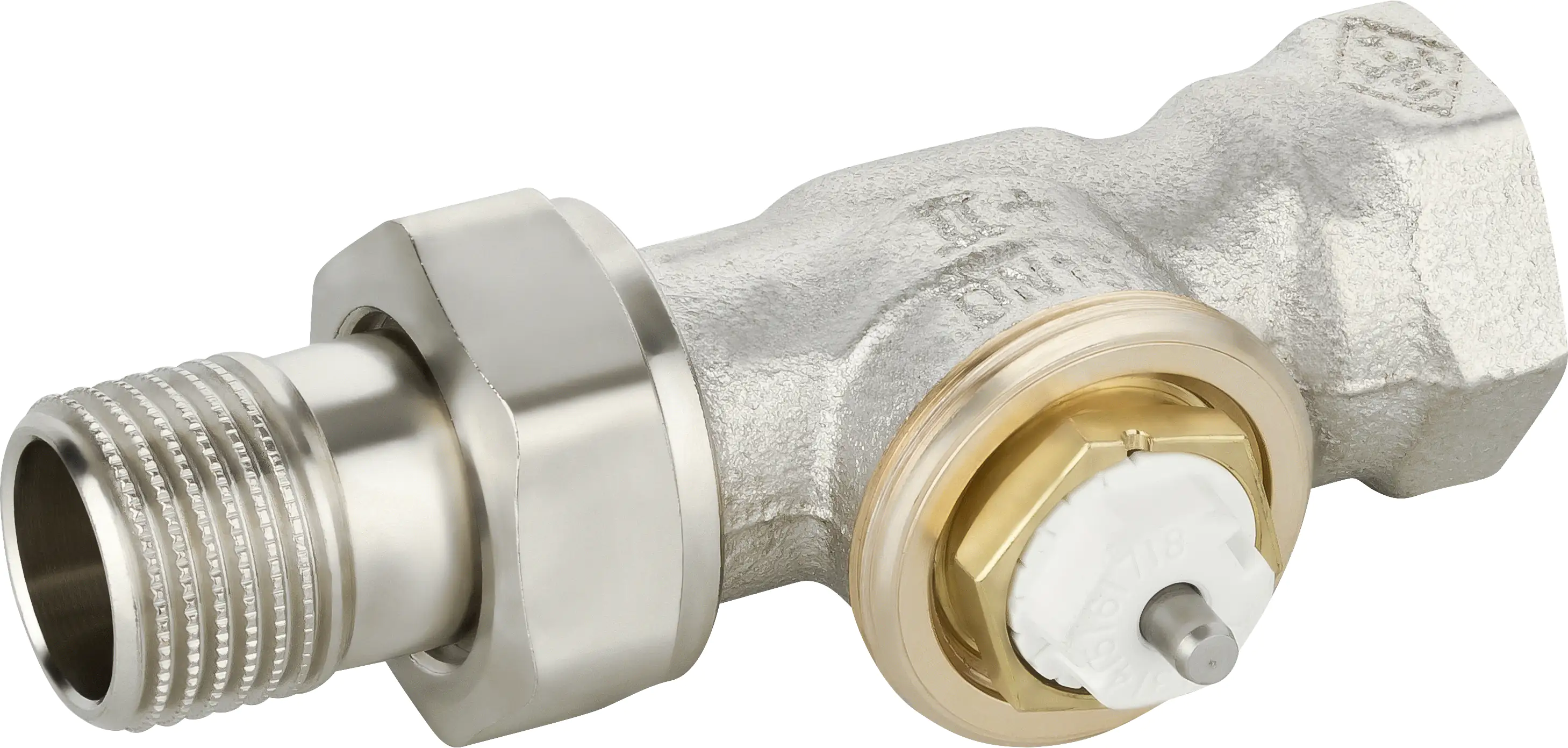 Heimeier Thermostatventil V-Exact II 1/2" Durchgang, vernickelt