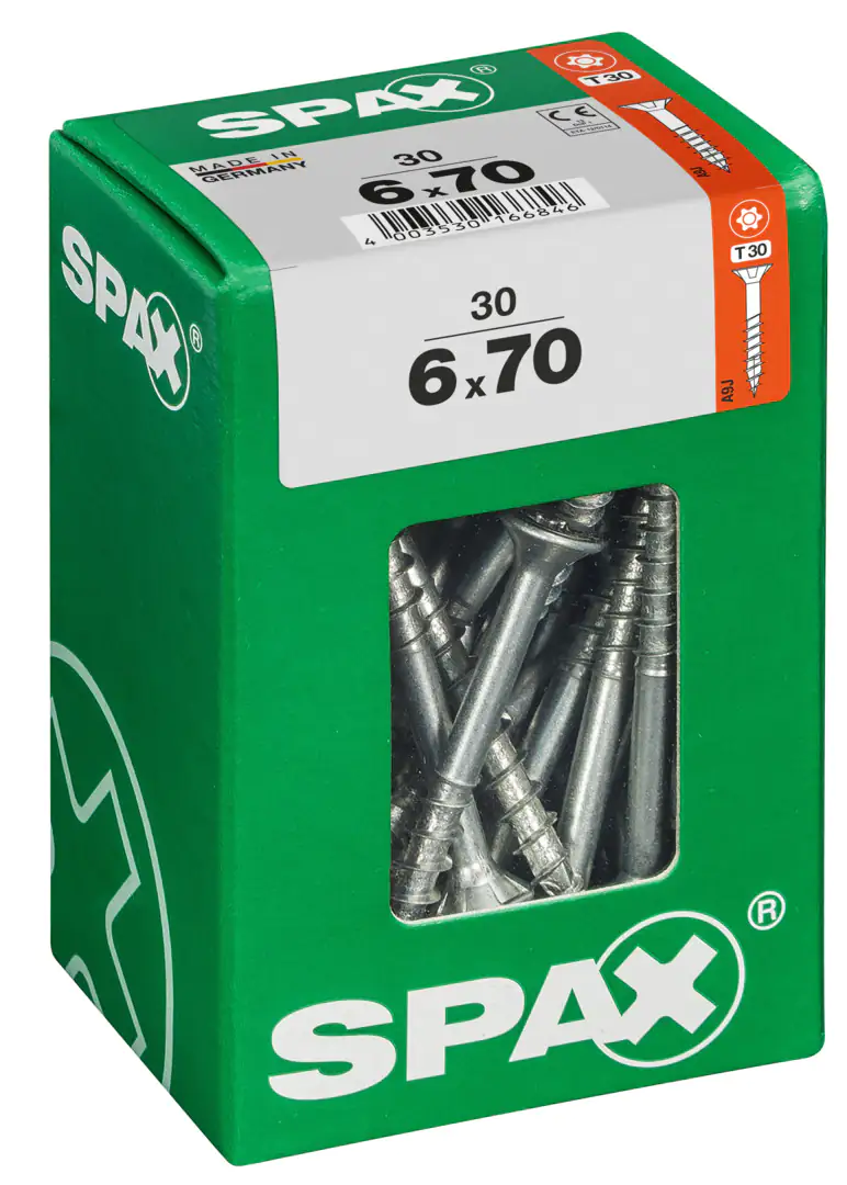 Spax Universalschrauben 6.0 x 70 mm TX 30 - 30 Stk.