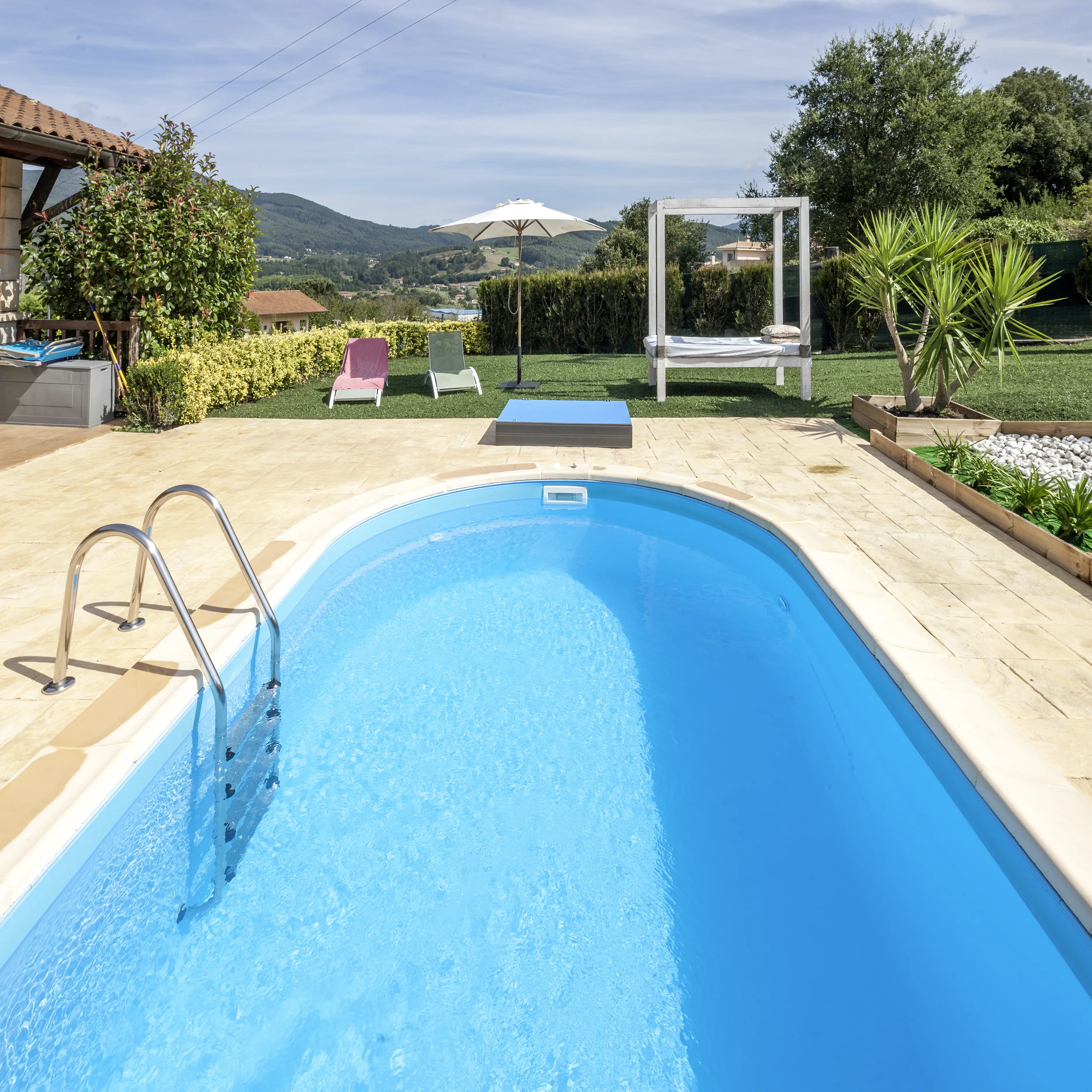 Gre Stahl-Einbaupool Madagascar oval 800 x 400 x 150 cm