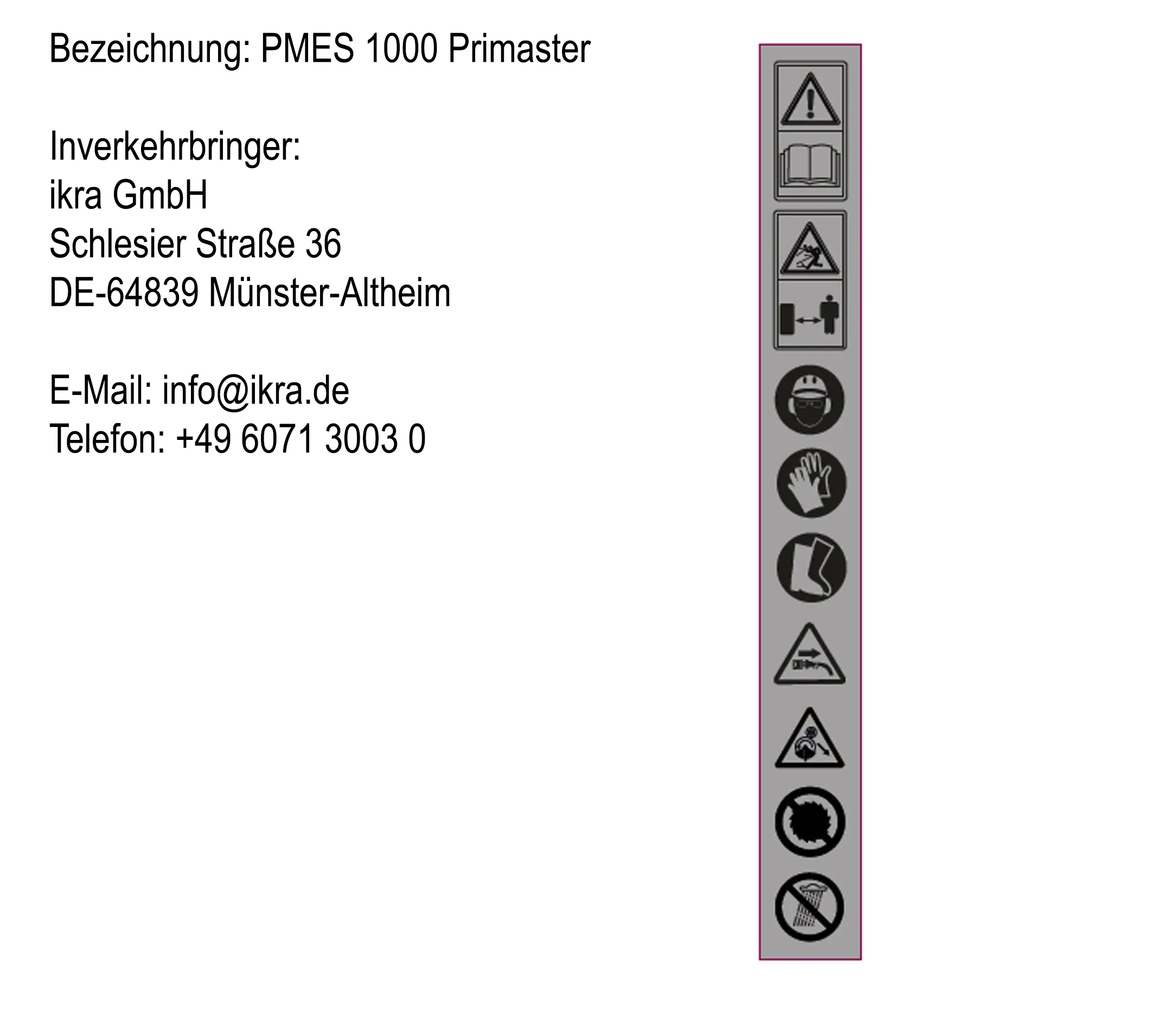 Primaster Elektro Sense PMES 1000 W