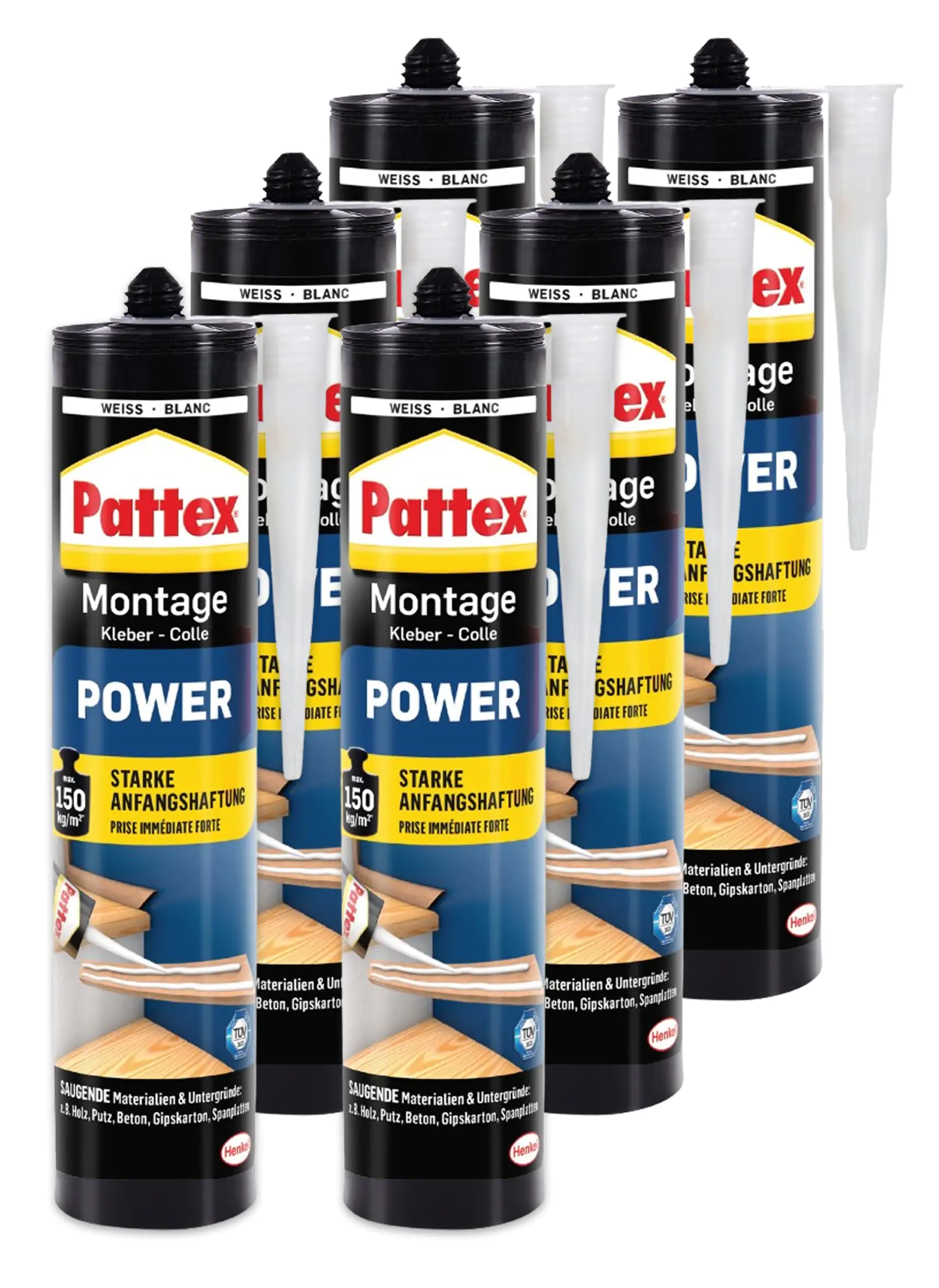Pattex Montage Power 370 g - 6 Stück Pattex Montage Power 370 g - 6 Stück