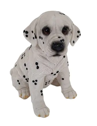 Dekofigur Dalmatiner sitzend 24 x 16,5 x 23,5 weiß-schwarz